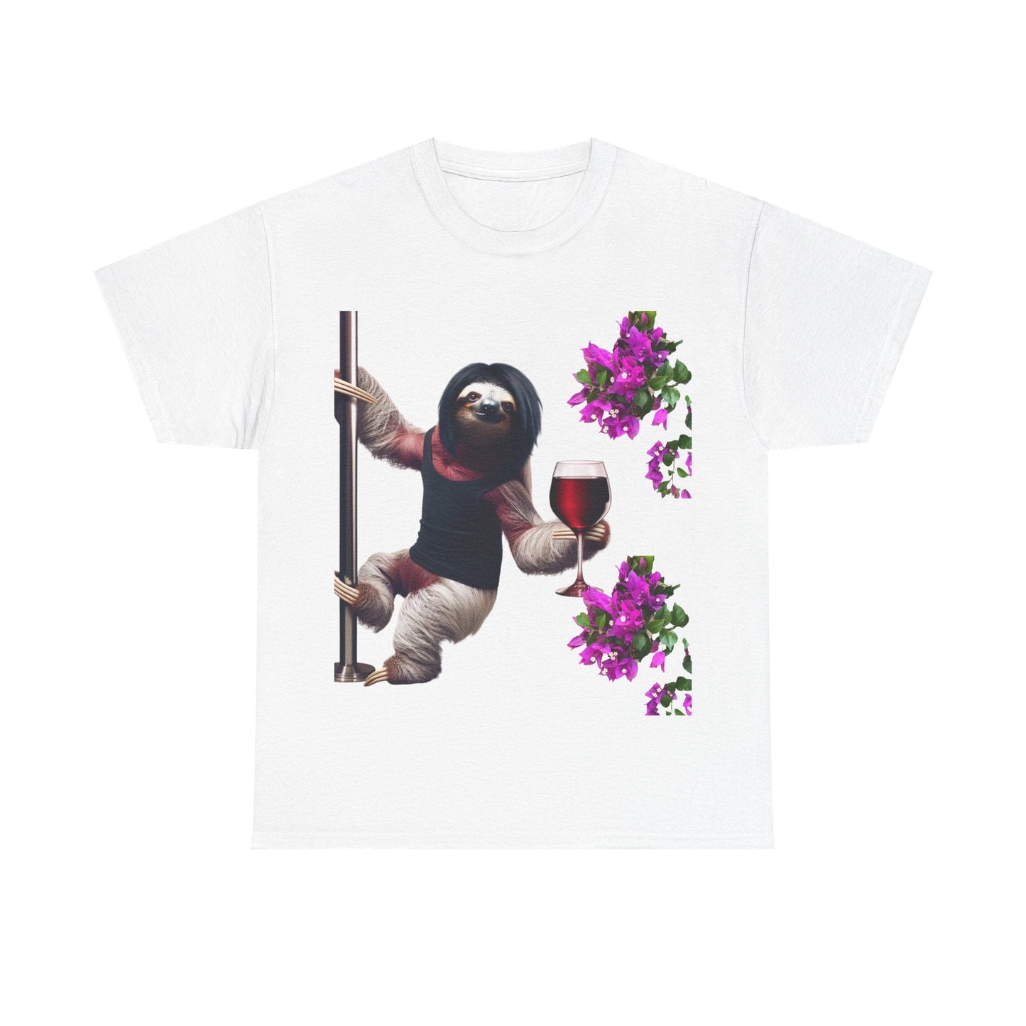 Sweet Love Sloth Heavy Cotton Tee White / S T-Shirt