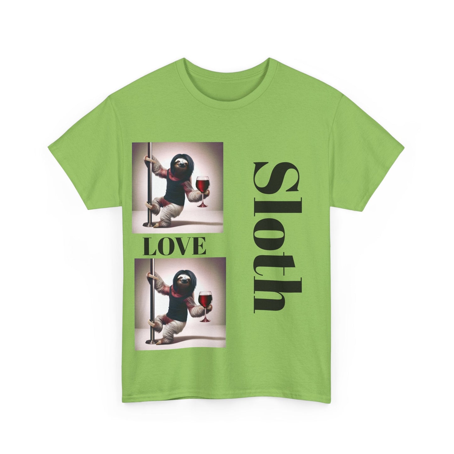 Sloth Love Heavy Cotton Tee buy any 3 get 1 free. Free Shipping within Australia T-Shirt