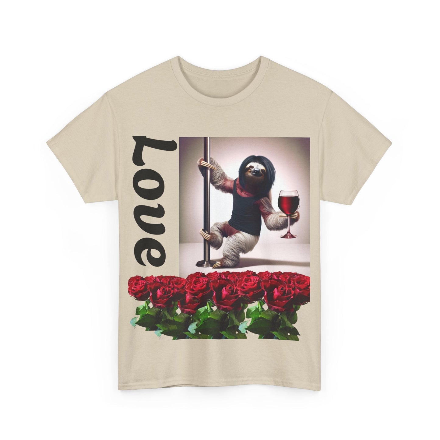 Love Sloth Heavy Cotton Tee T-Shirt