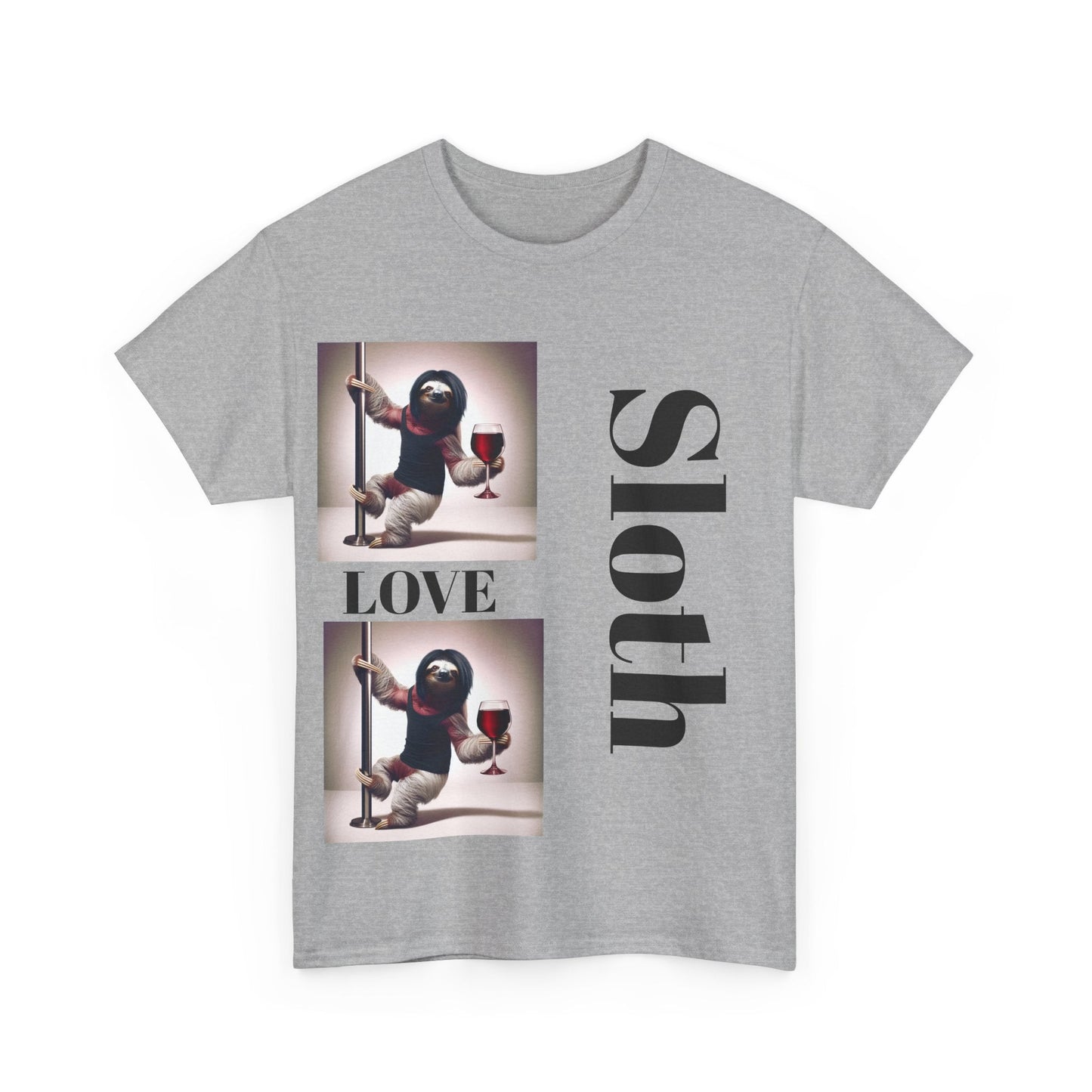 Sloth Love Heavy Cotton Tee buy any 3 get 1 free. Free Shipping within Australia T-Shirt