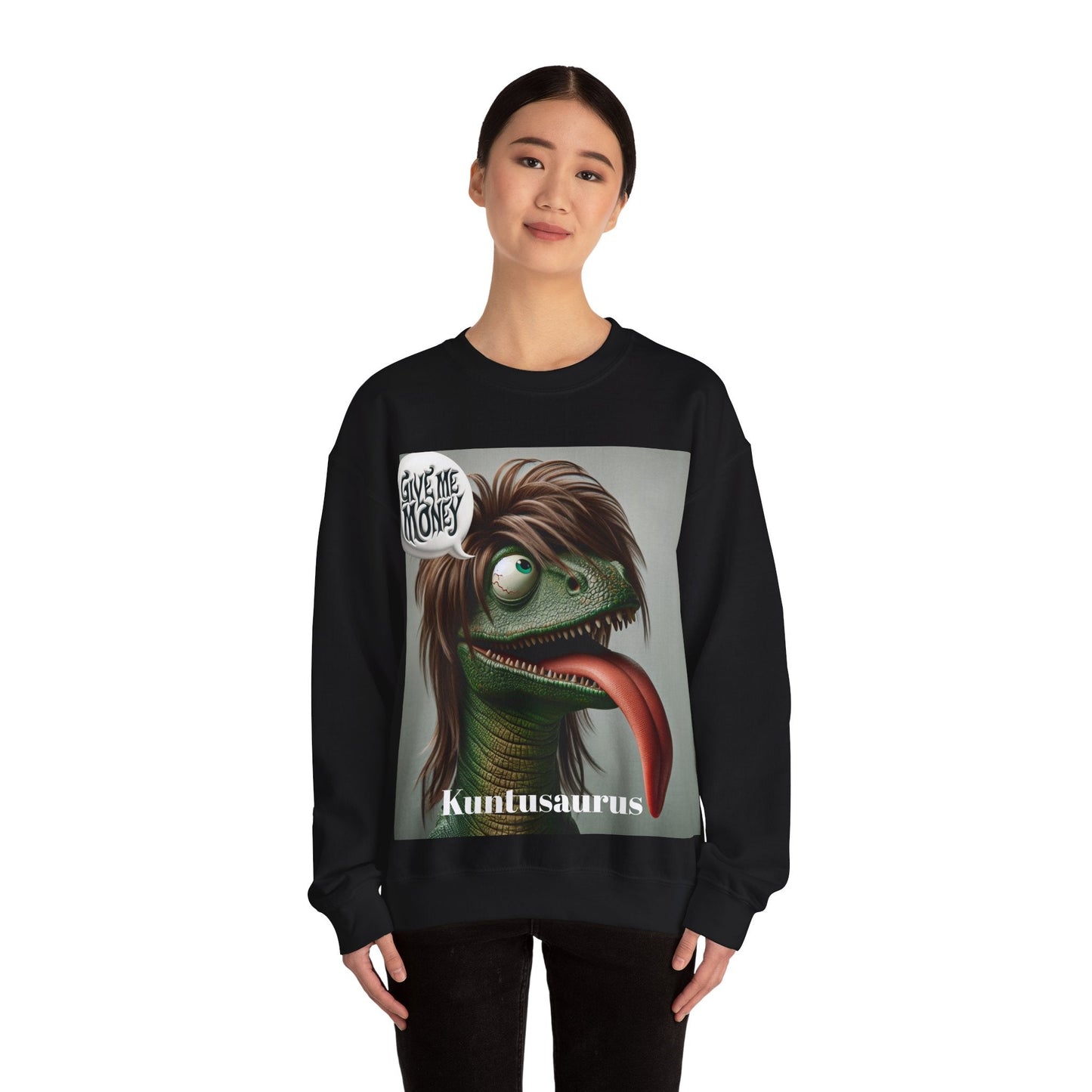 Kuntusaurus Money Unisex Heavy Blend™ Crewneck Sweatshirt Sweatshirt