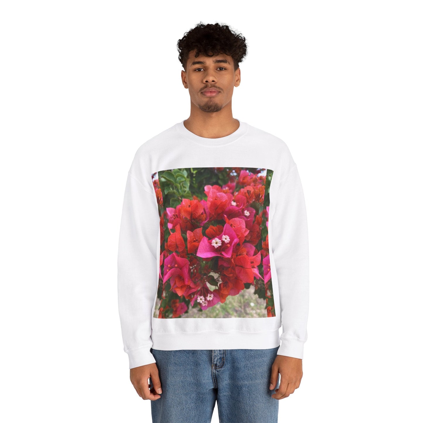Flower Unisex Heavy Blend™ Crewneck Sweatshirt Sweatshirt