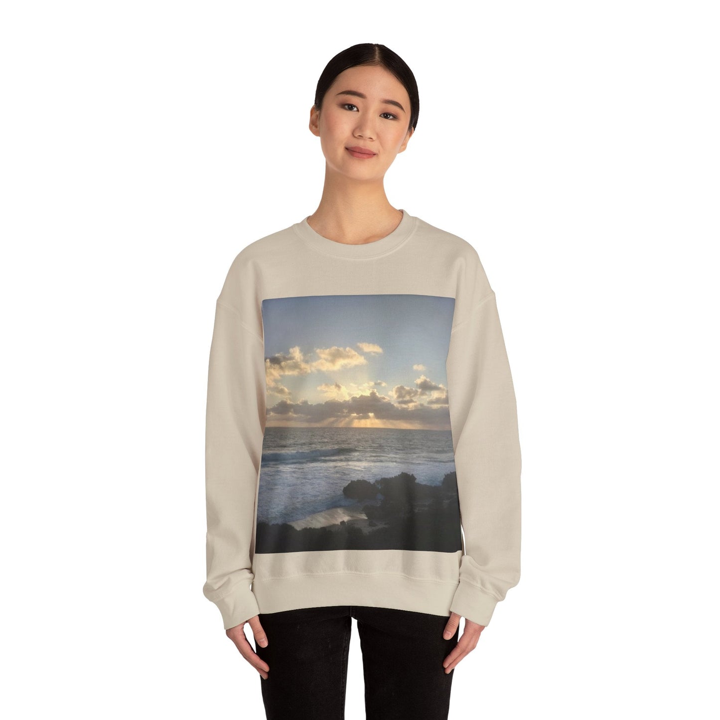 Sunset Awaken Unisex Heavy Blend™ Crewneck Sweatshirt Sweatshirt