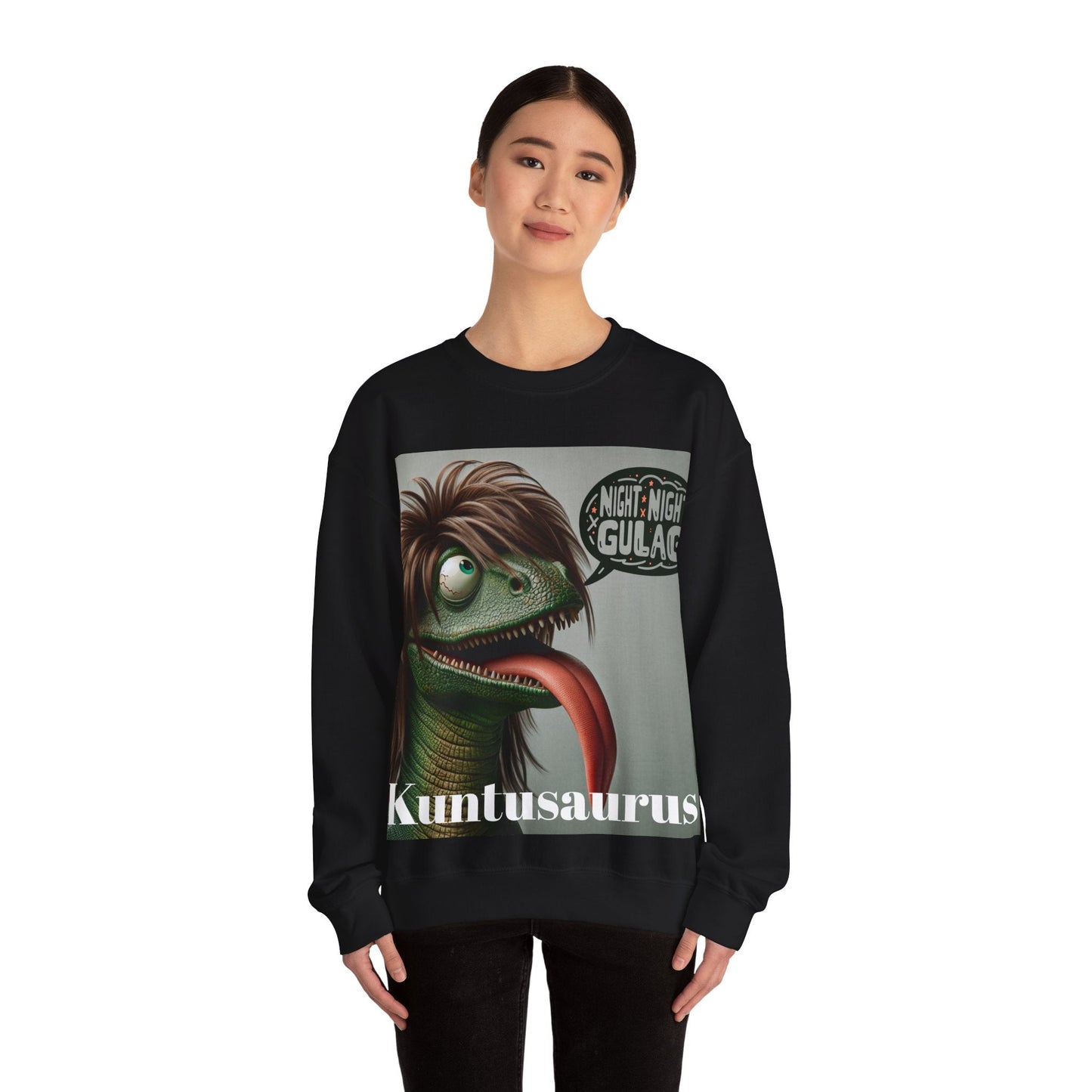 Kuntusaurus Night Night Unisex Heavy Blend™ Crewneck Sweatshirt Sweatshirt
