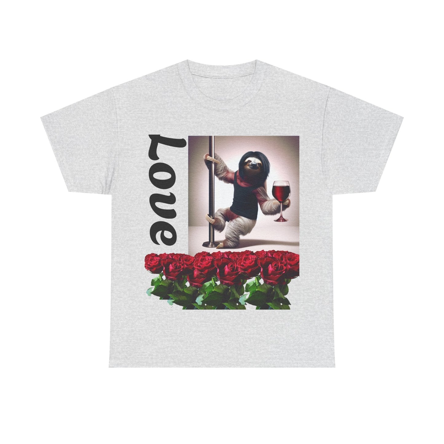 Love Sloth Heavy Cotton Tee Ash / S T-Shirt