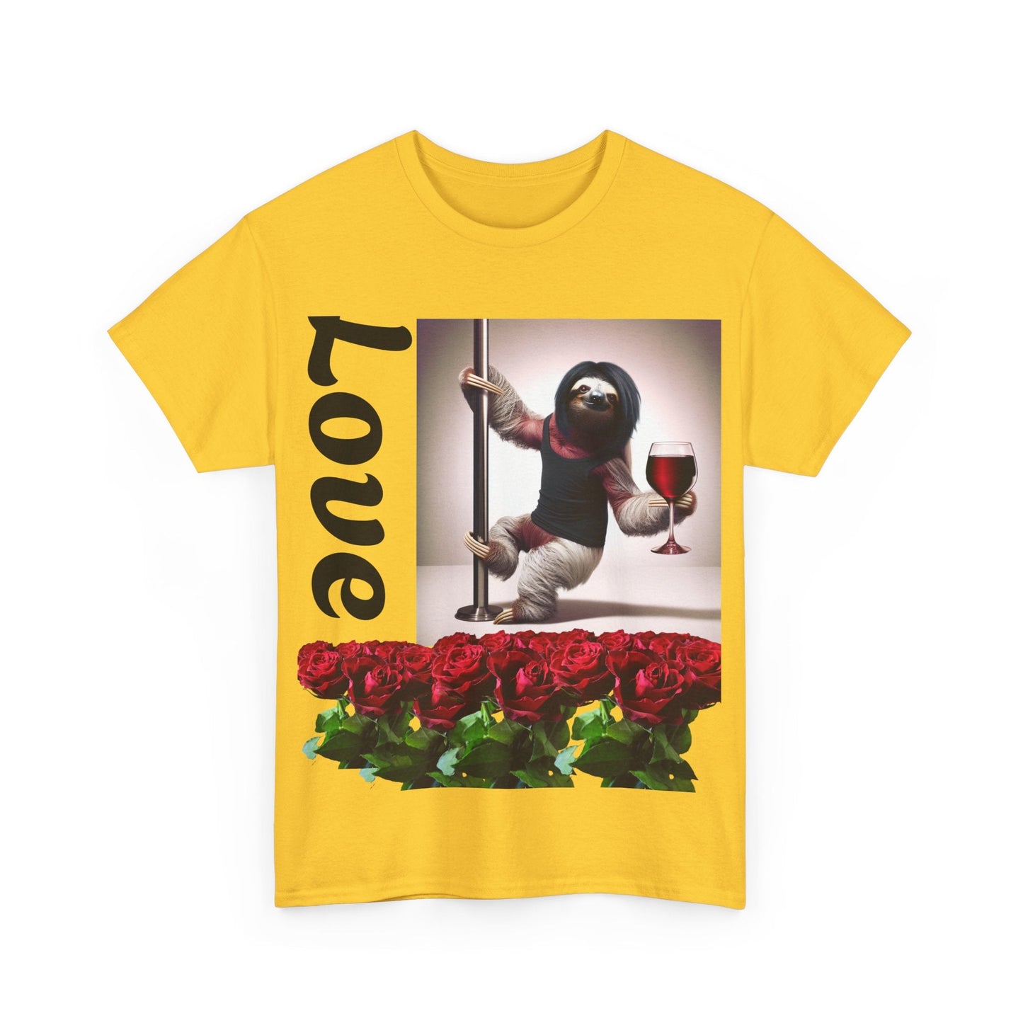 Love Sloth Heavy Cotton Tee T-Shirt