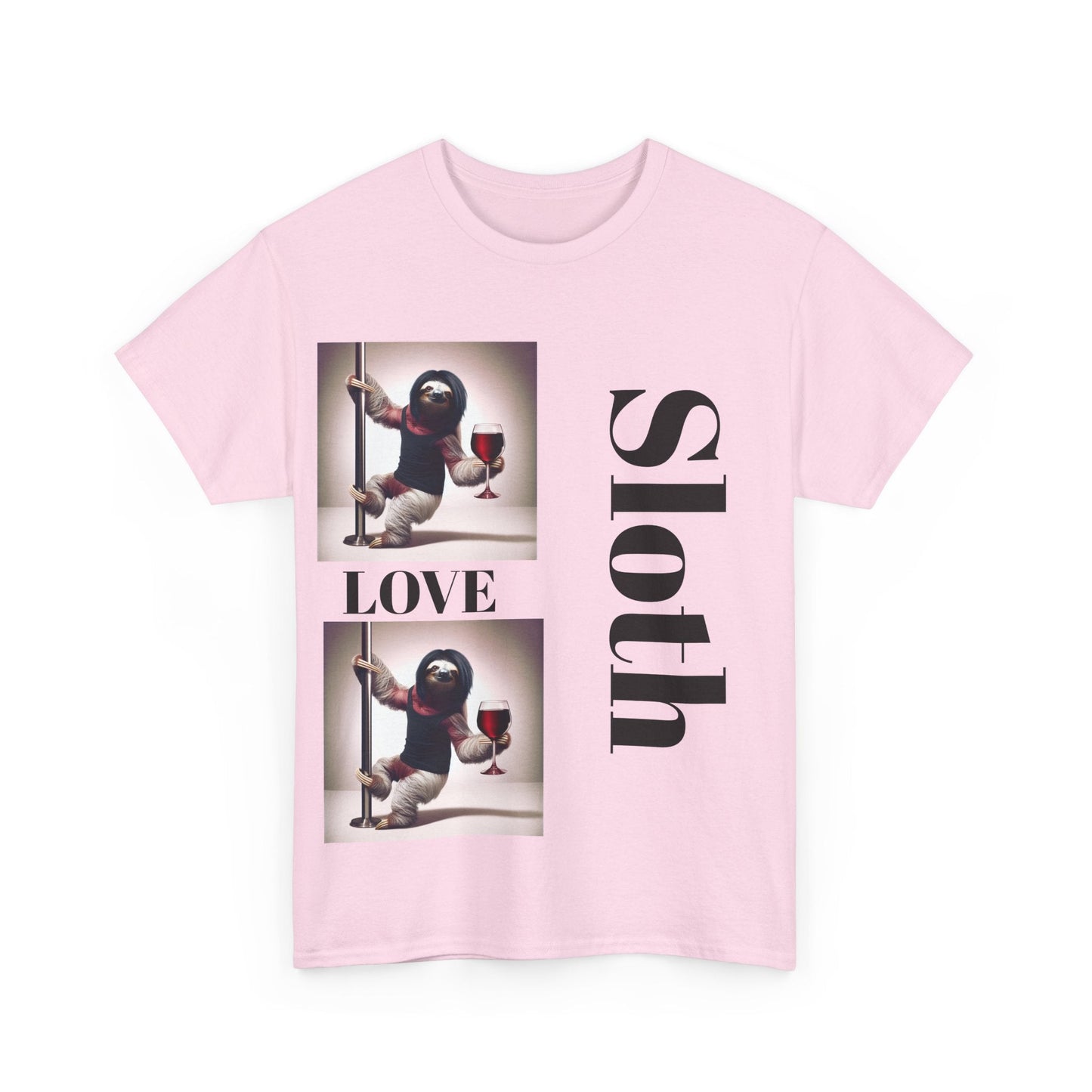 Sloth Love Heavy Cotton Tee buy any 3 get 1 free. Free Shipping within Australia T-Shirt
