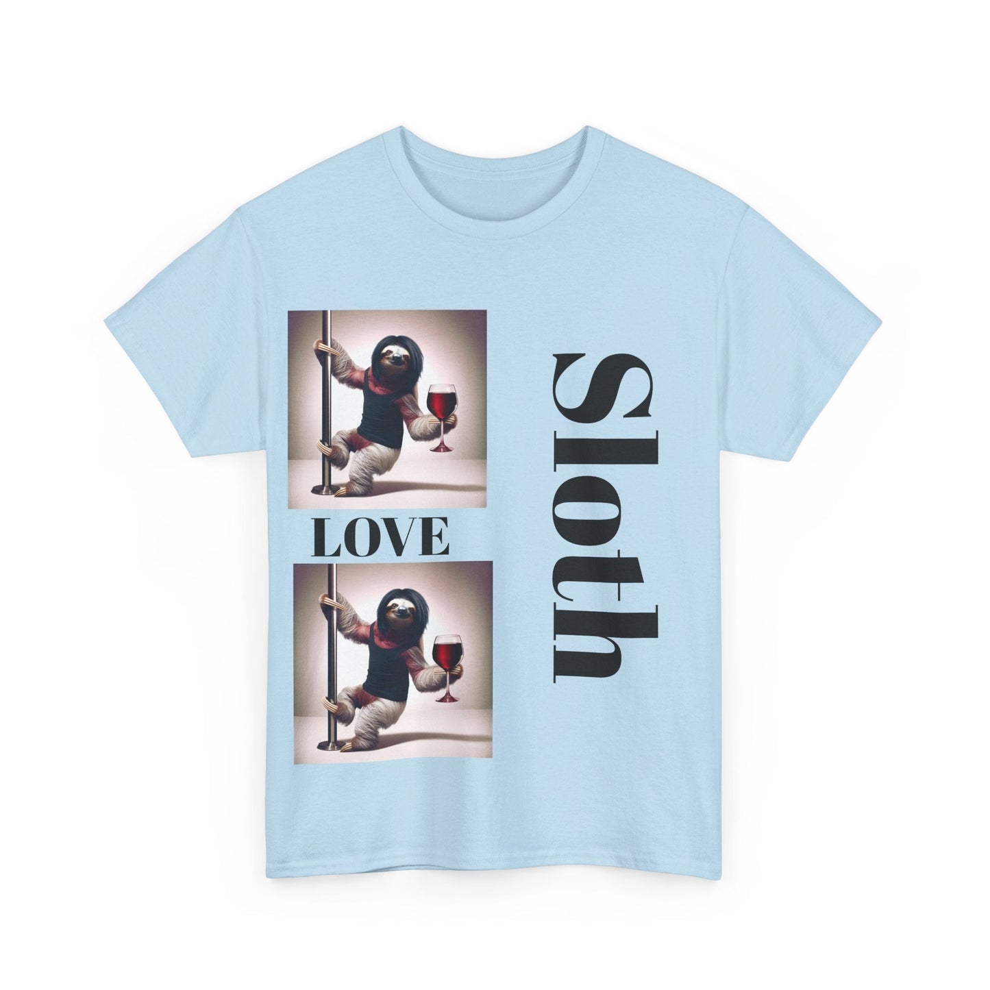 Sloth Love Heavy Cotton Tee buy any 3 get 1 free. Free Shipping within Australia T-Shirt