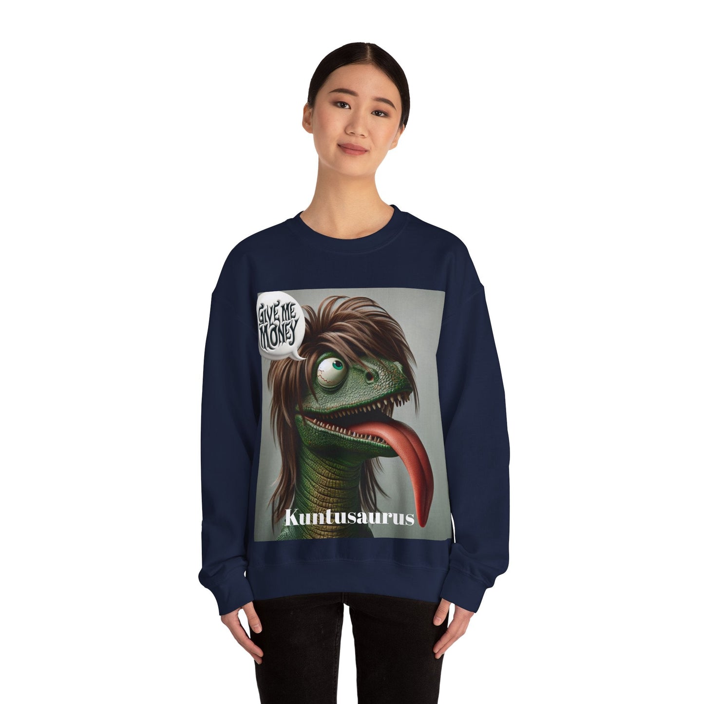 Kuntusaurus Money Unisex Heavy Blend™ Crewneck Sweatshirt Sweatshirt
