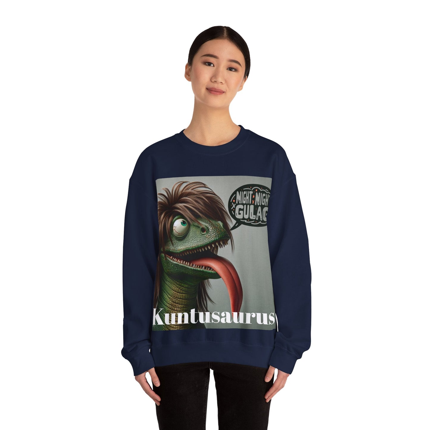 Kuntusaurus Night Night Unisex Heavy Blend™ Crewneck Sweatshirt Sweatshirt
