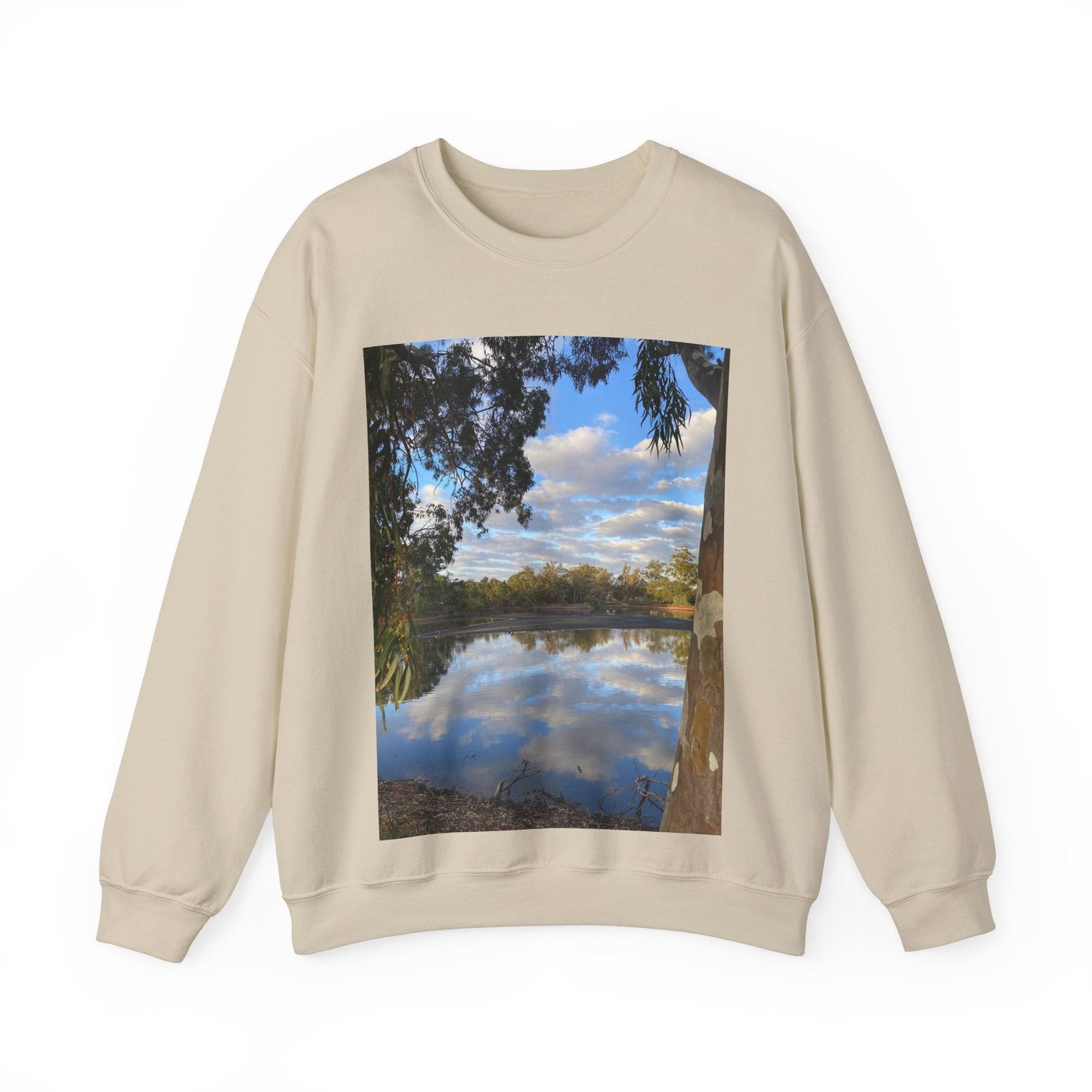 Dreamy Lake Unisex Heavy Blend™ Crewneck Sweatshirt S / Sand Sweatshirt