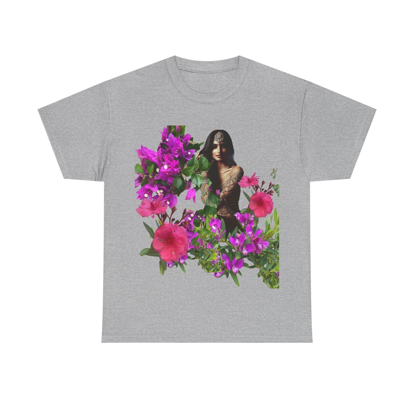 Flower Princess - Heavy Cotton Tee Sport Grey / S T-Shirt