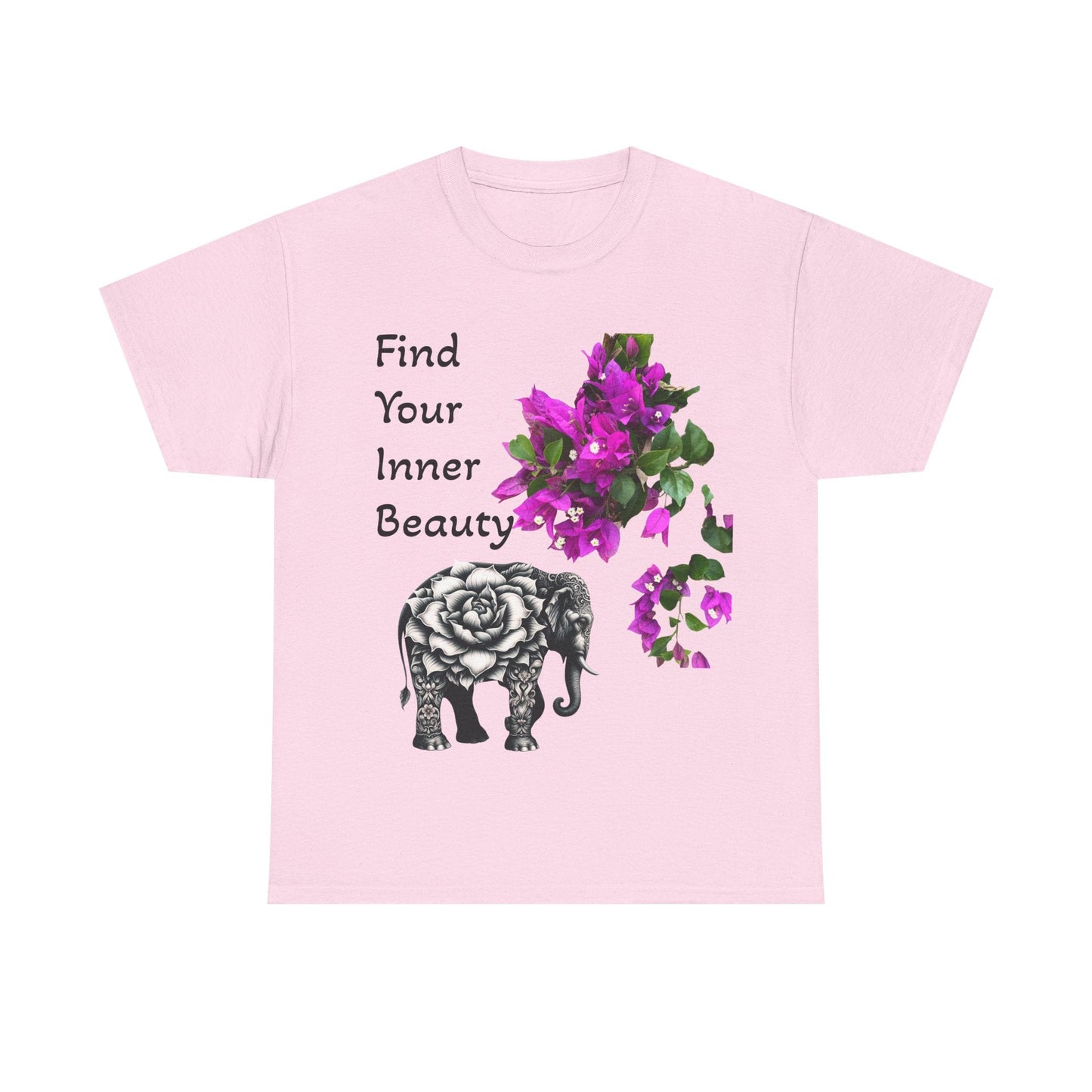 Inner Beauty - Heavy Cotton Tee buy any 3 get 1 free. Free Shipping within Australia Light Pink / S T-Shirt