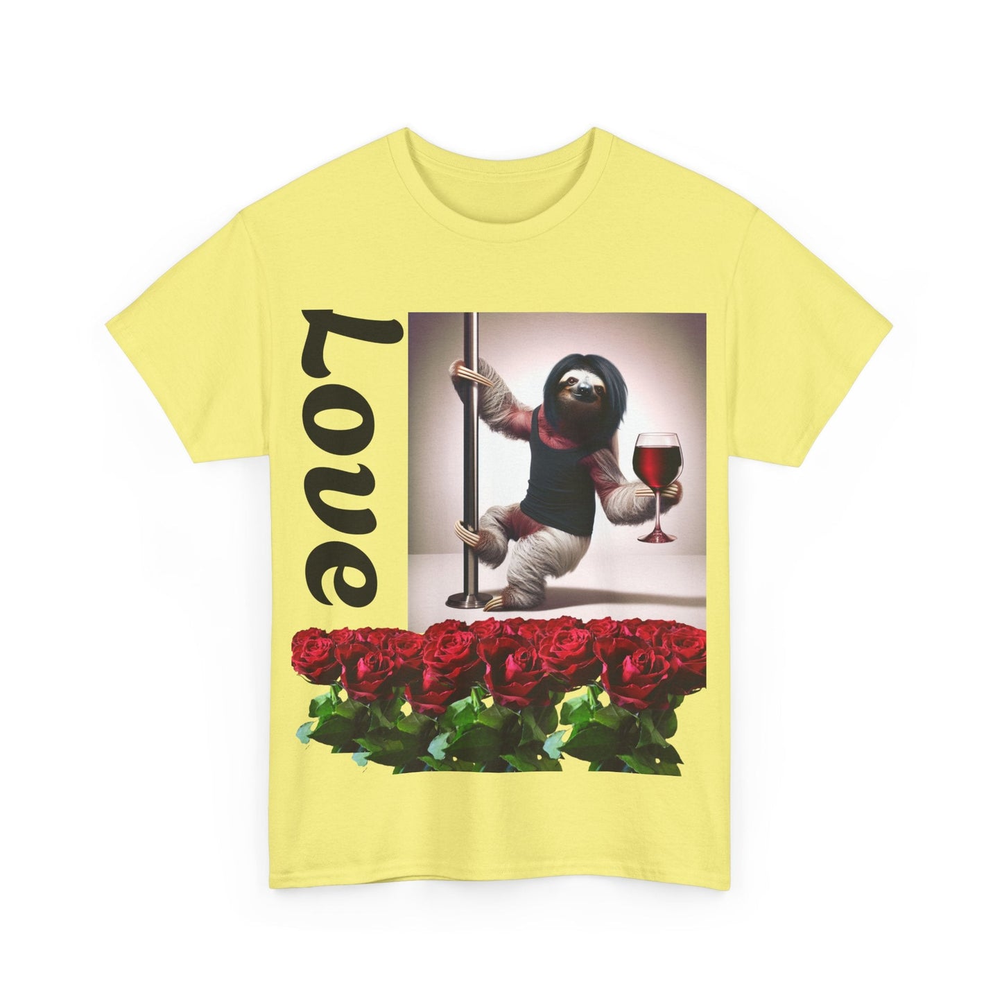 Love Sloth Heavy Cotton Tee T-Shirt