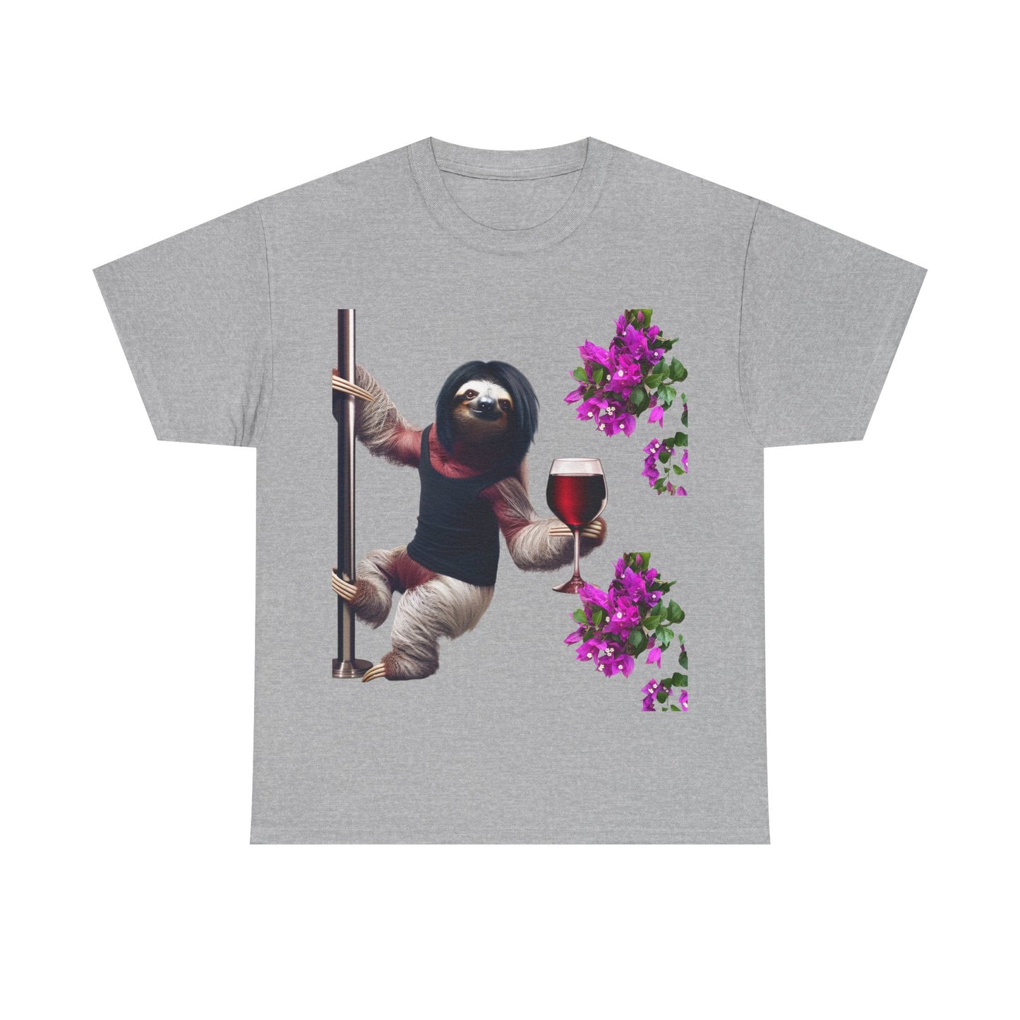 Sweet Love Sloth Heavy Cotton Tee Sport Grey / S T-Shirt