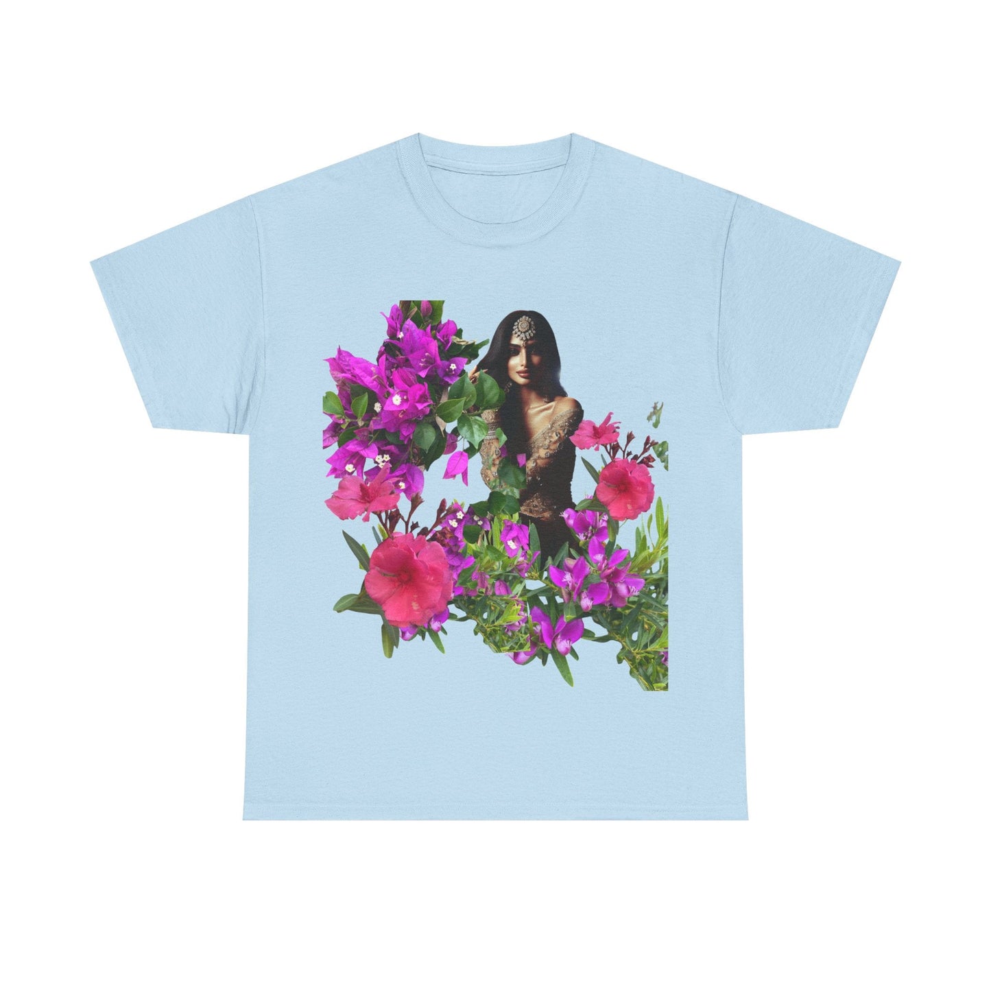 Flower Princess - Heavy Cotton Tee Light Blue / S T-Shirt