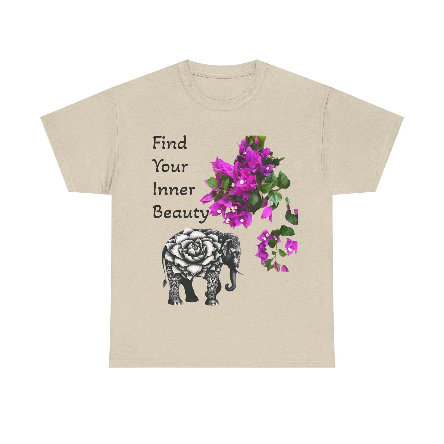Inner Beauty - Heavy Cotton Tee buy any 3 get 1 free. Free Shipping within Australia Sand / L T-Shirt