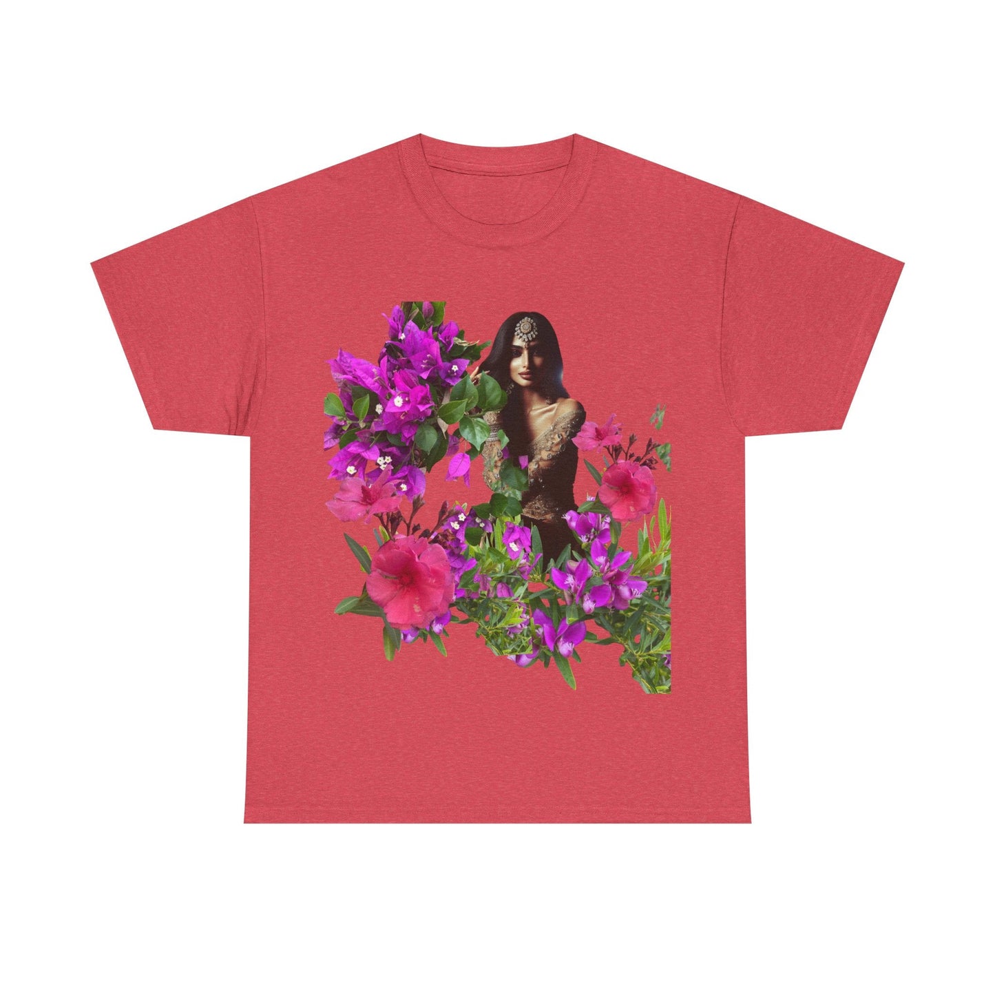Flower Princess - Heavy Cotton Tee Heather Red / S T-Shirt