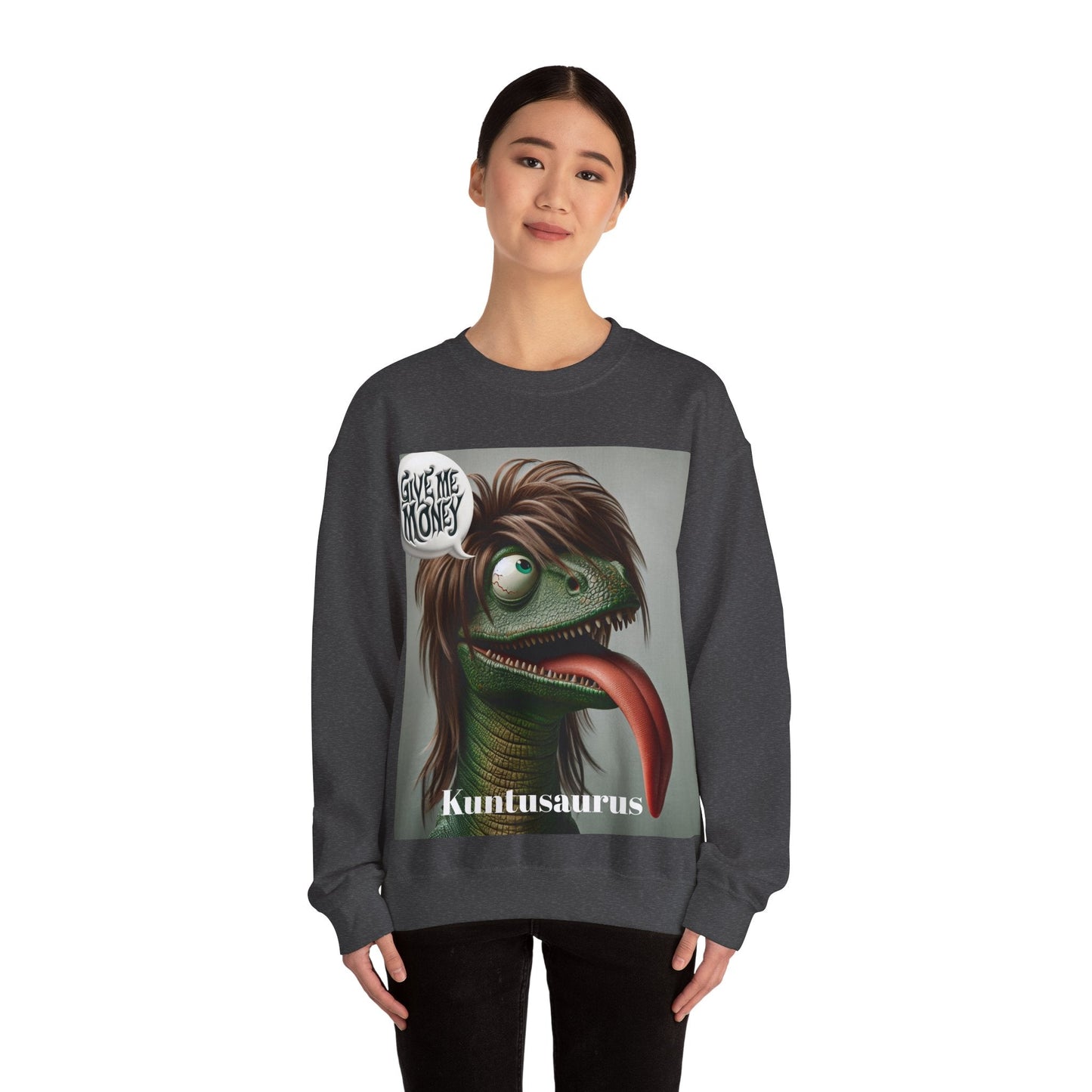 Kuntusaurus Money Unisex Heavy Blend™ Crewneck Sweatshirt Sweatshirt