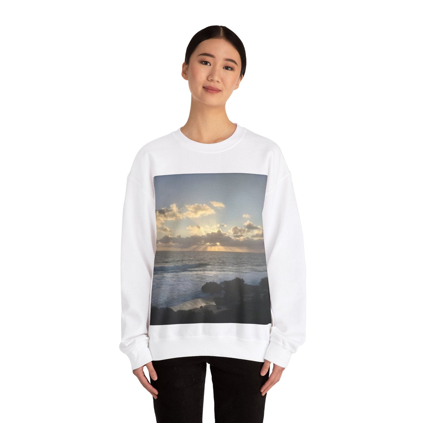Sunset Awaken Unisex Heavy Blend™ Crewneck Sweatshirt Sweatshirt