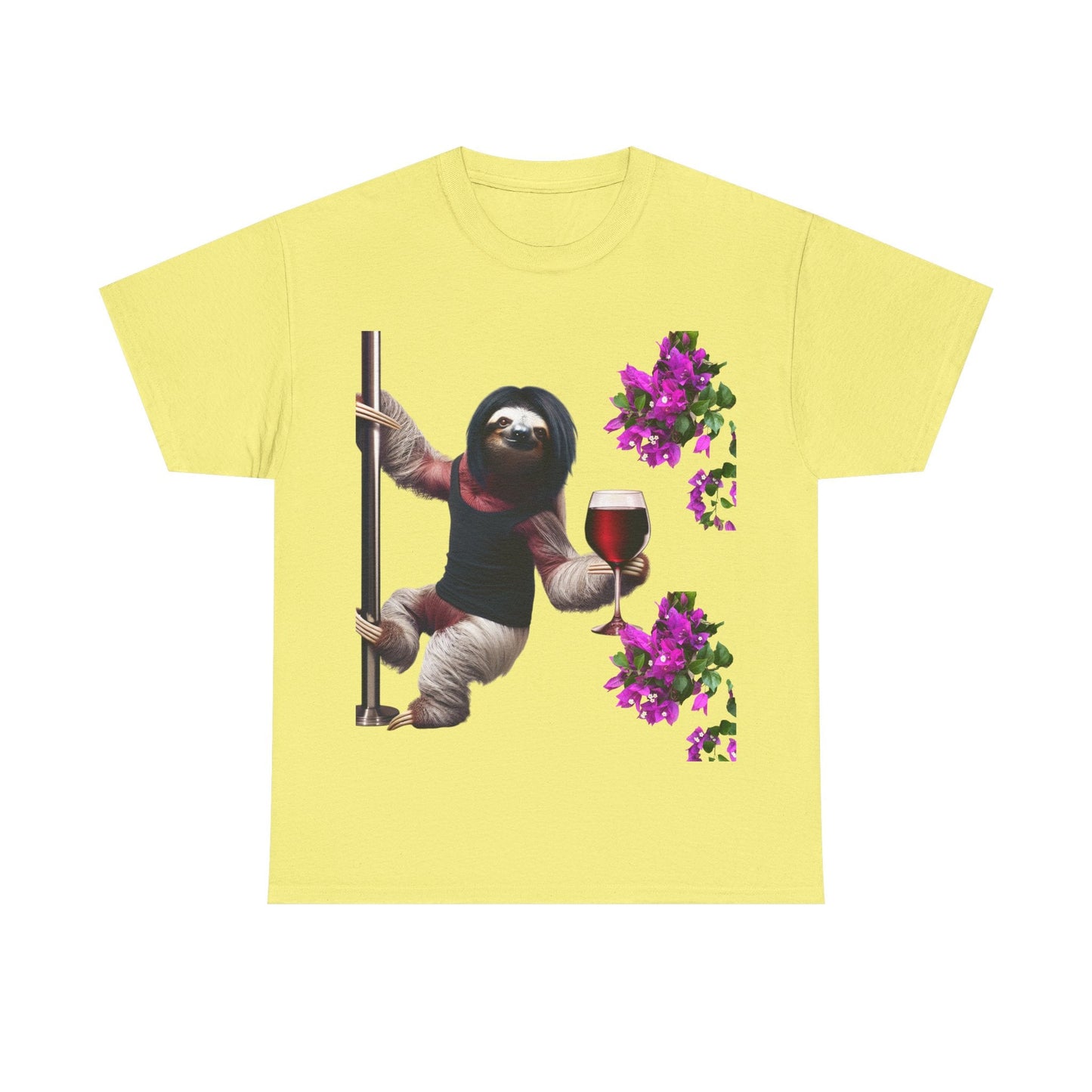 Sweet Love Sloth Heavy Cotton Tee Cornsilk / S T-Shirt