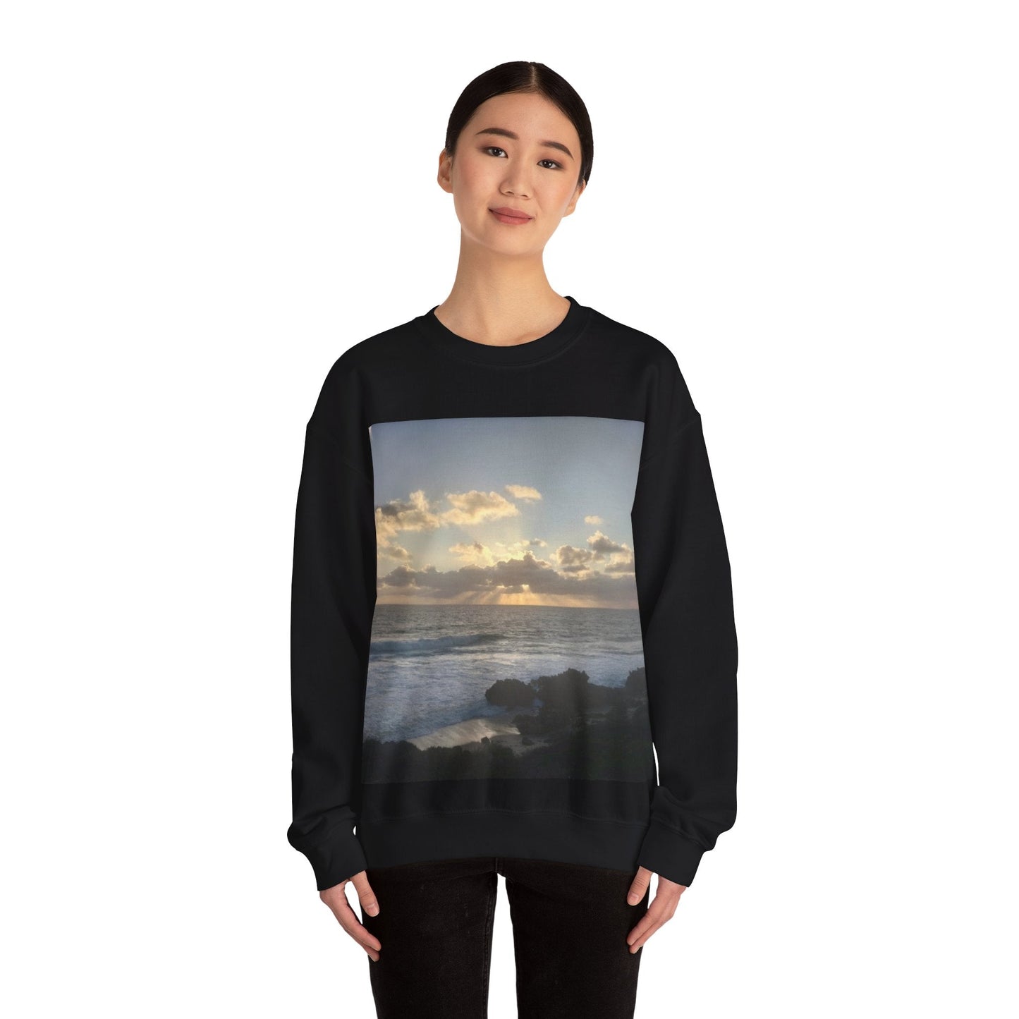 Sunset Awaken Unisex Heavy Blend™ Crewneck Sweatshirt Sweatshirt