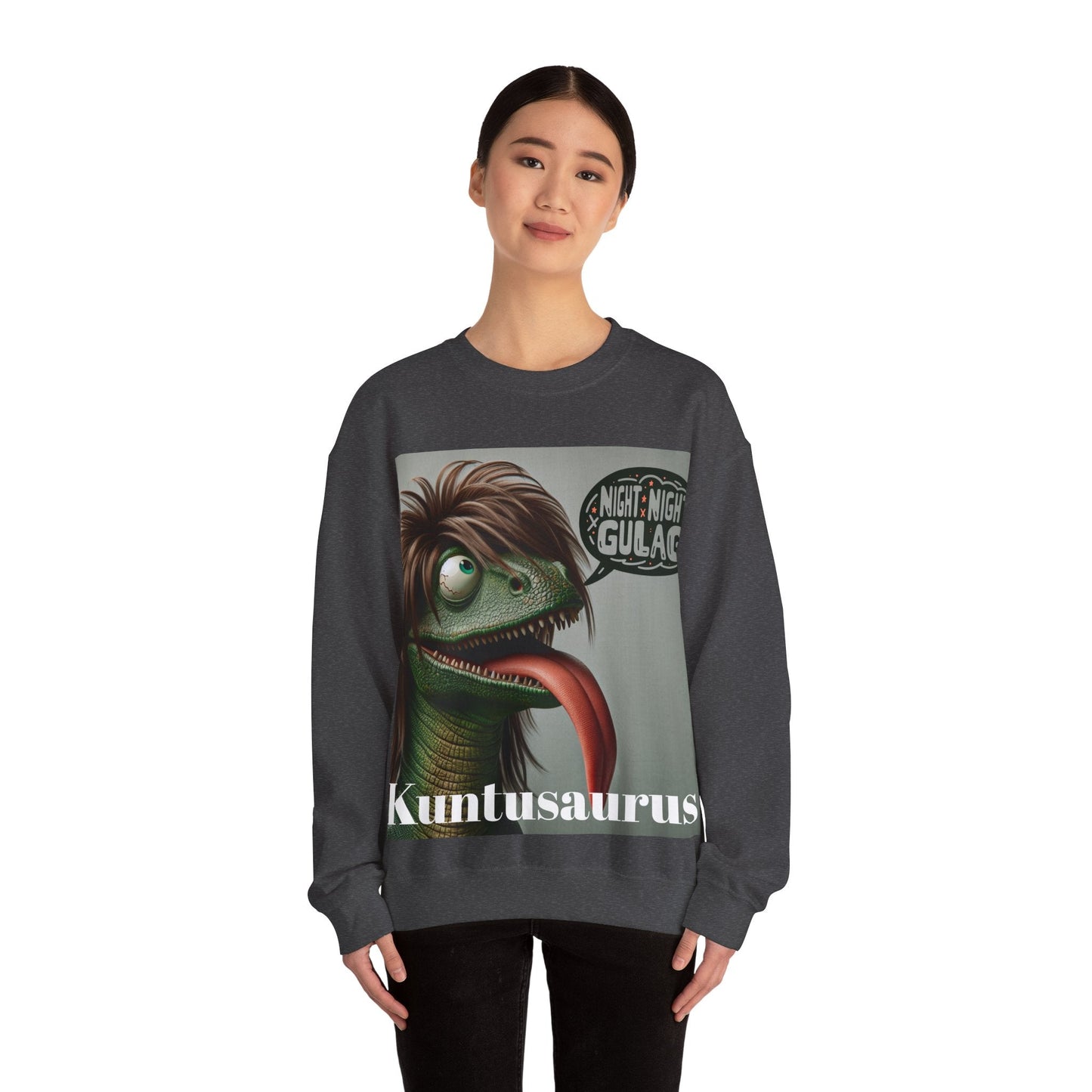 Kuntusaurus Night Night Unisex Heavy Blend™ Crewneck Sweatshirt Sweatshirt