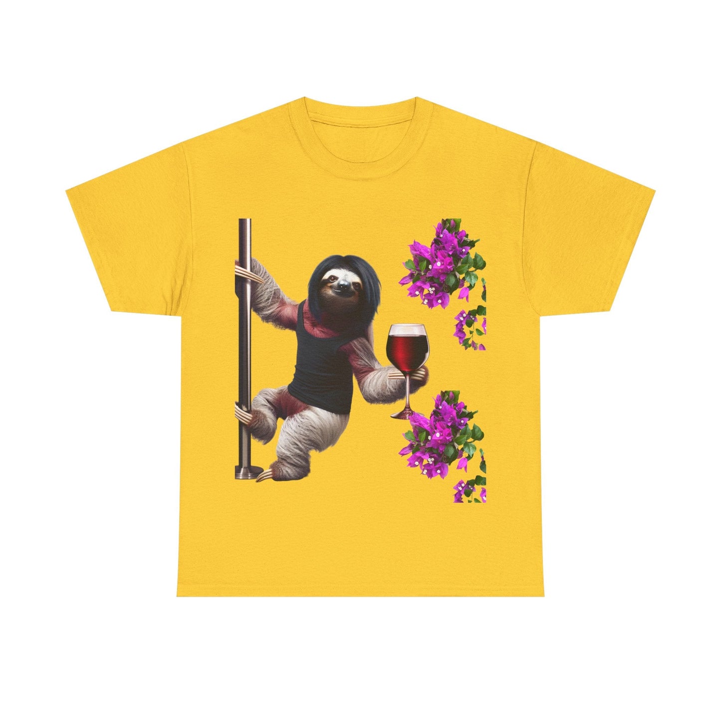 Sweet Love Sloth Heavy Cotton Tee Daisy / S T-Shirt