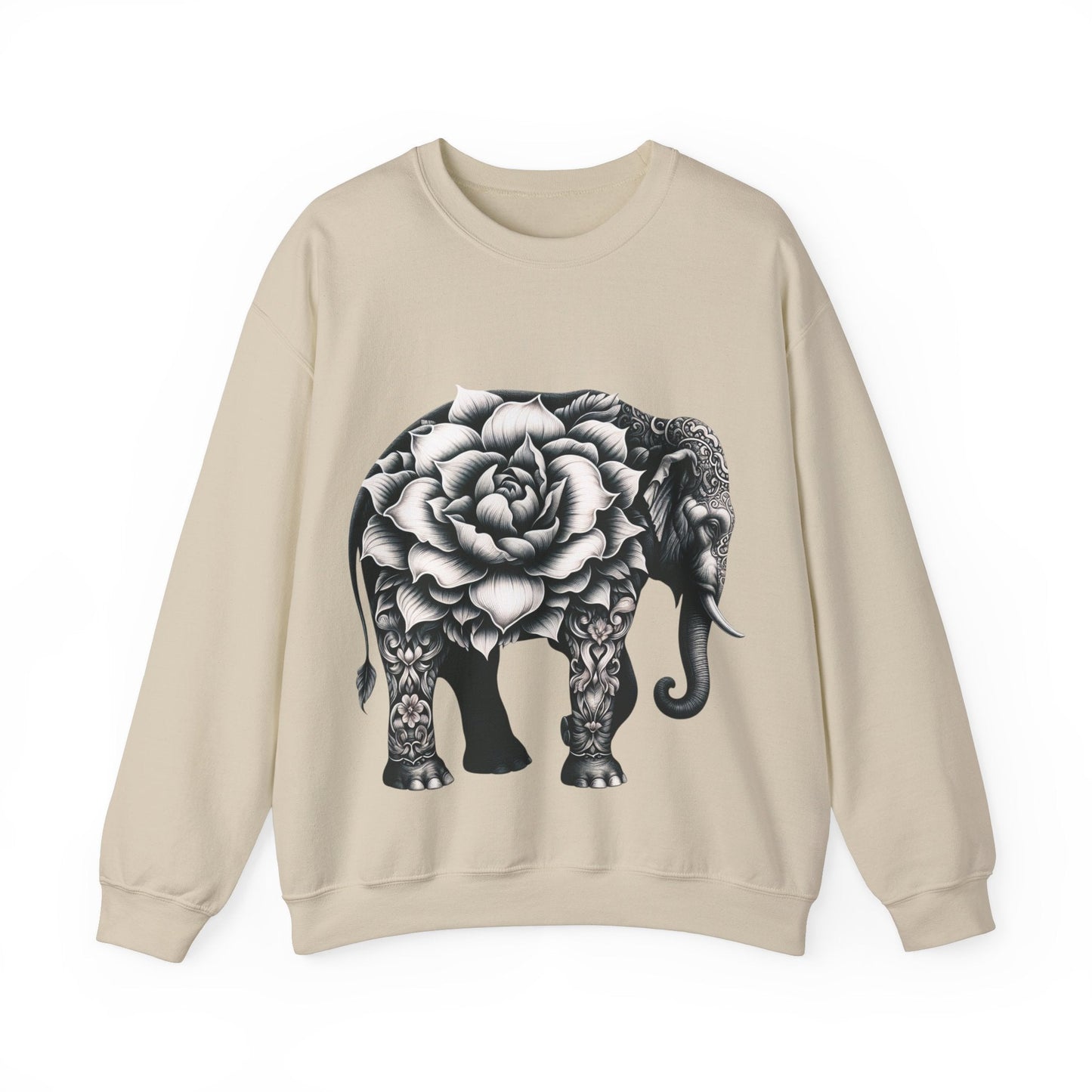 Magical Elephant Unisex Heavy Blend™ Crewneck Sweatshirt S / Sand Sweatshirt