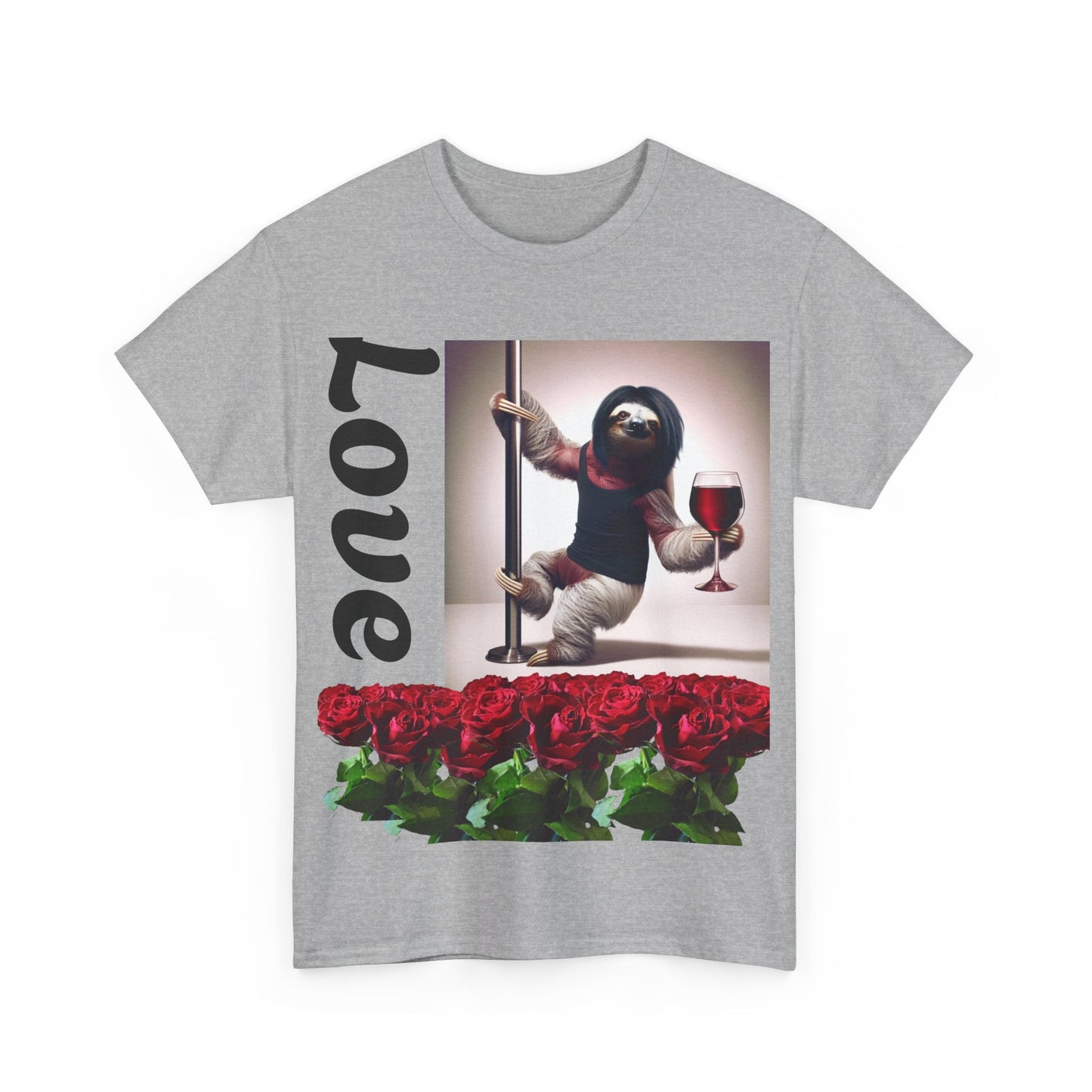 Love Sloth Heavy Cotton Tee T-Shirt