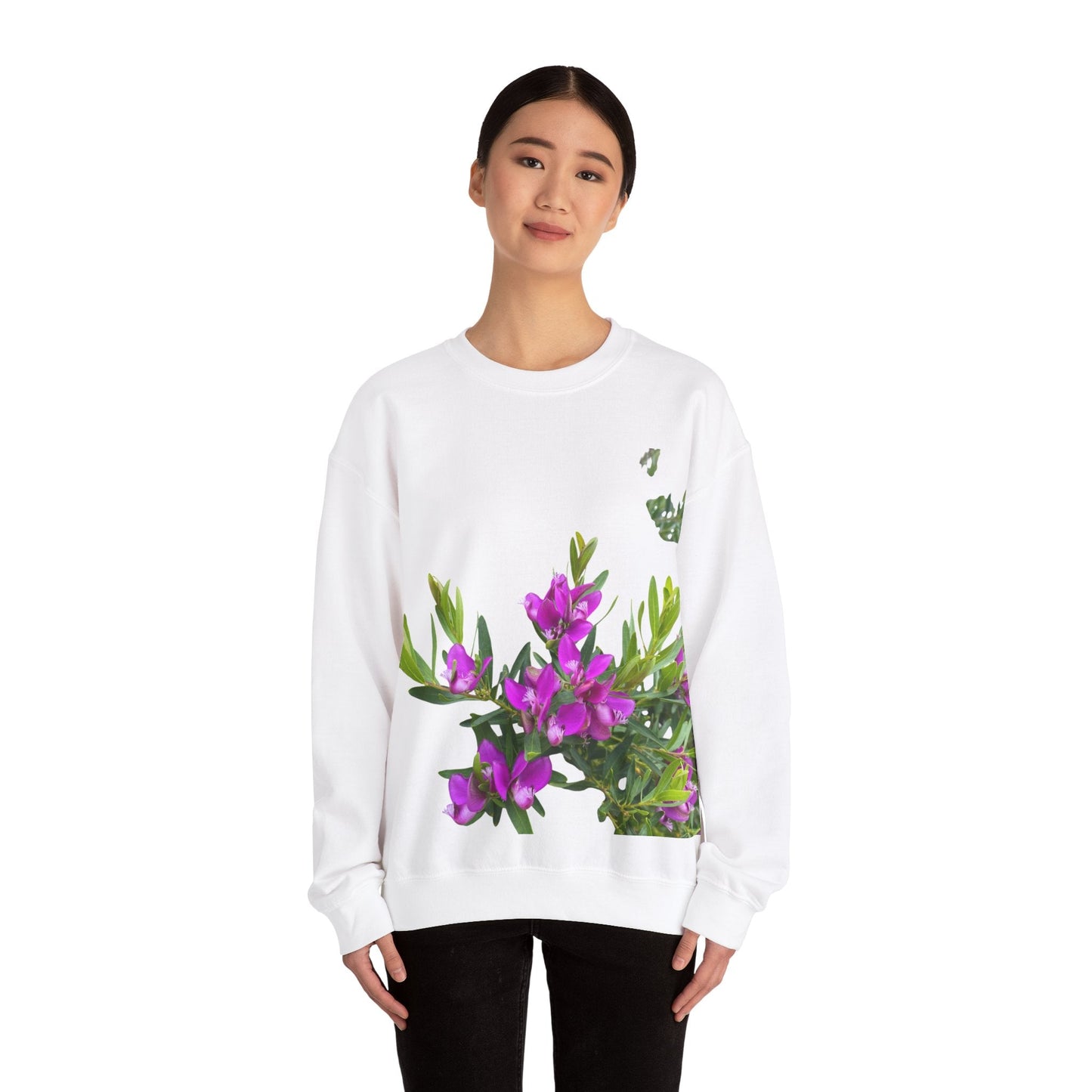 Flower Unisex Heavy Blend™ Crewneck Sweatshirt Buy 2 get 3rd 50% Off Sweatshirt