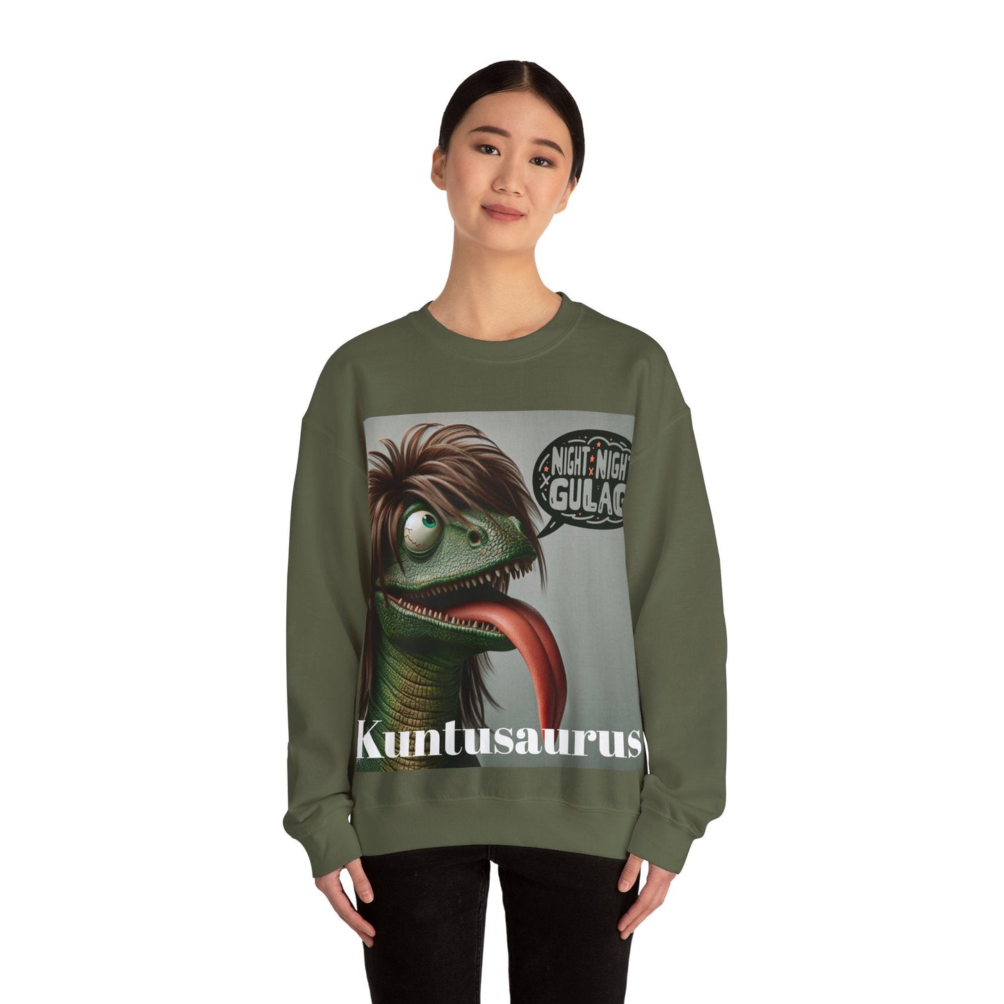 Kuntusaurus Night Night Unisex Heavy Blend™ Crewneck Sweatshirt Sweatshirt