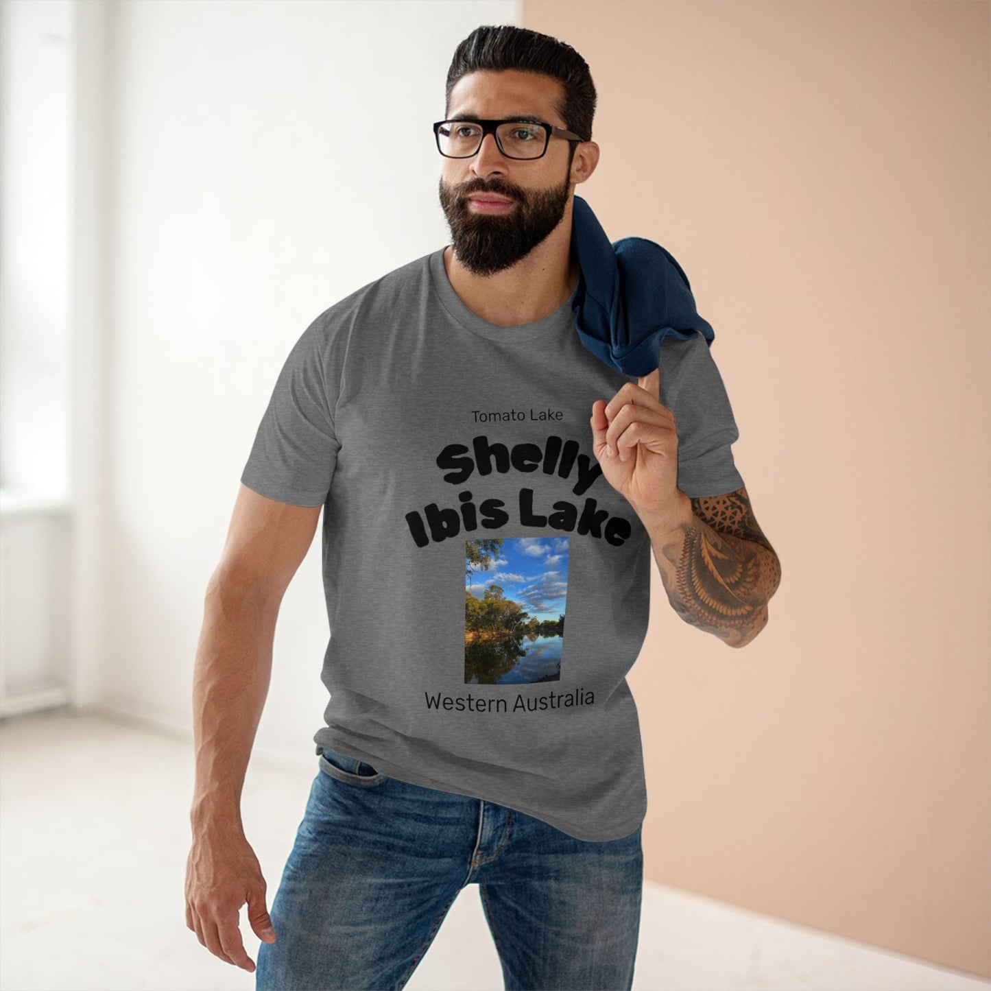 Shelly Ibis Lake -Tomato Lake Western Australia - FREESHIPPING within Australia Buy any 3 T-shirts get 1 for free