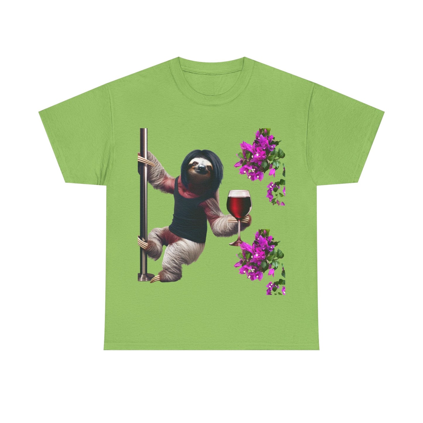 Sweet Love Sloth Heavy Cotton Tee Lime / S T-Shirt