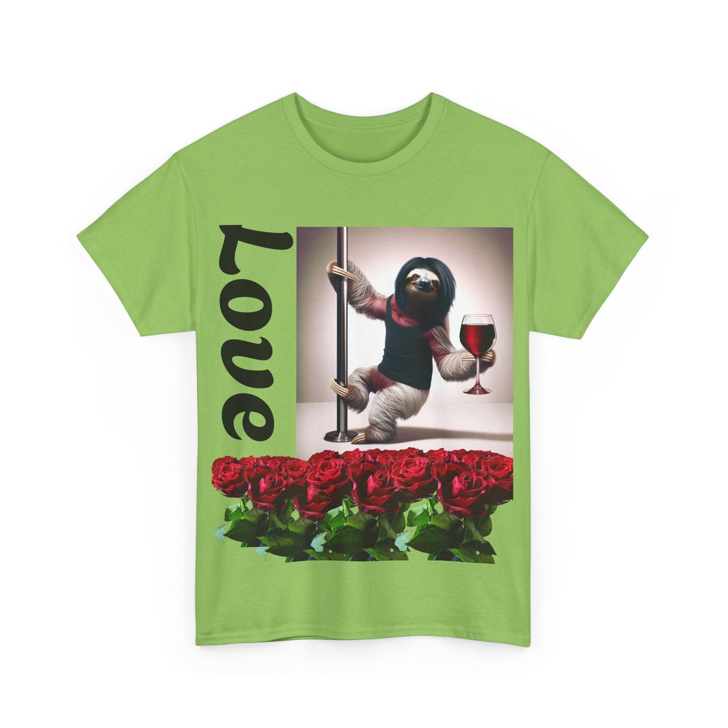 Love Sloth Heavy Cotton Tee T-Shirt