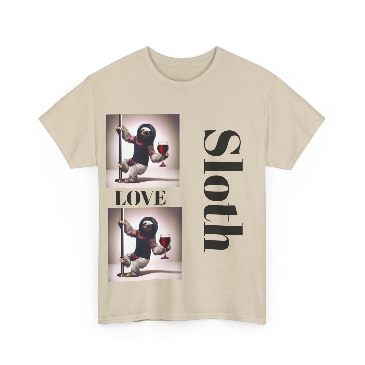 Sloth Love Heavy Cotton Tee buy any 3 get 1 free. Free Shipping within Australia T-Shirt