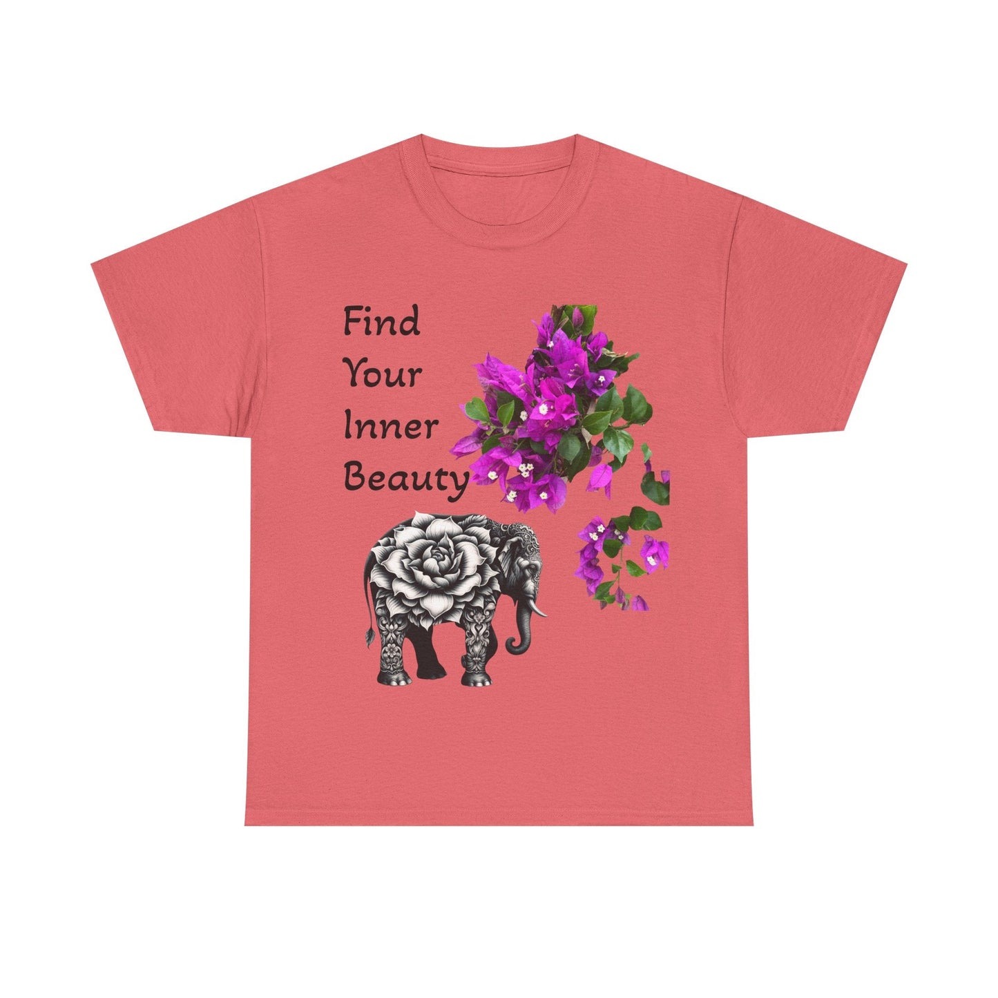 Inner Beauty - Heavy Cotton Tee buy any 3 get 1 free. Free Shipping within Australia Coral Silk / S T-Shirt
