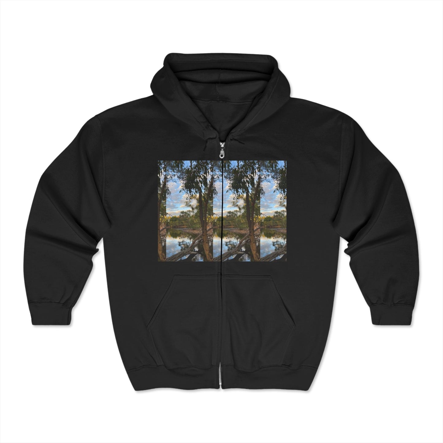 Tomato Lake Unisex Heavy Blend™ Full Zip Hooded Sweatshirt 15% OFF CODE:LAKE S / Black Hoodie