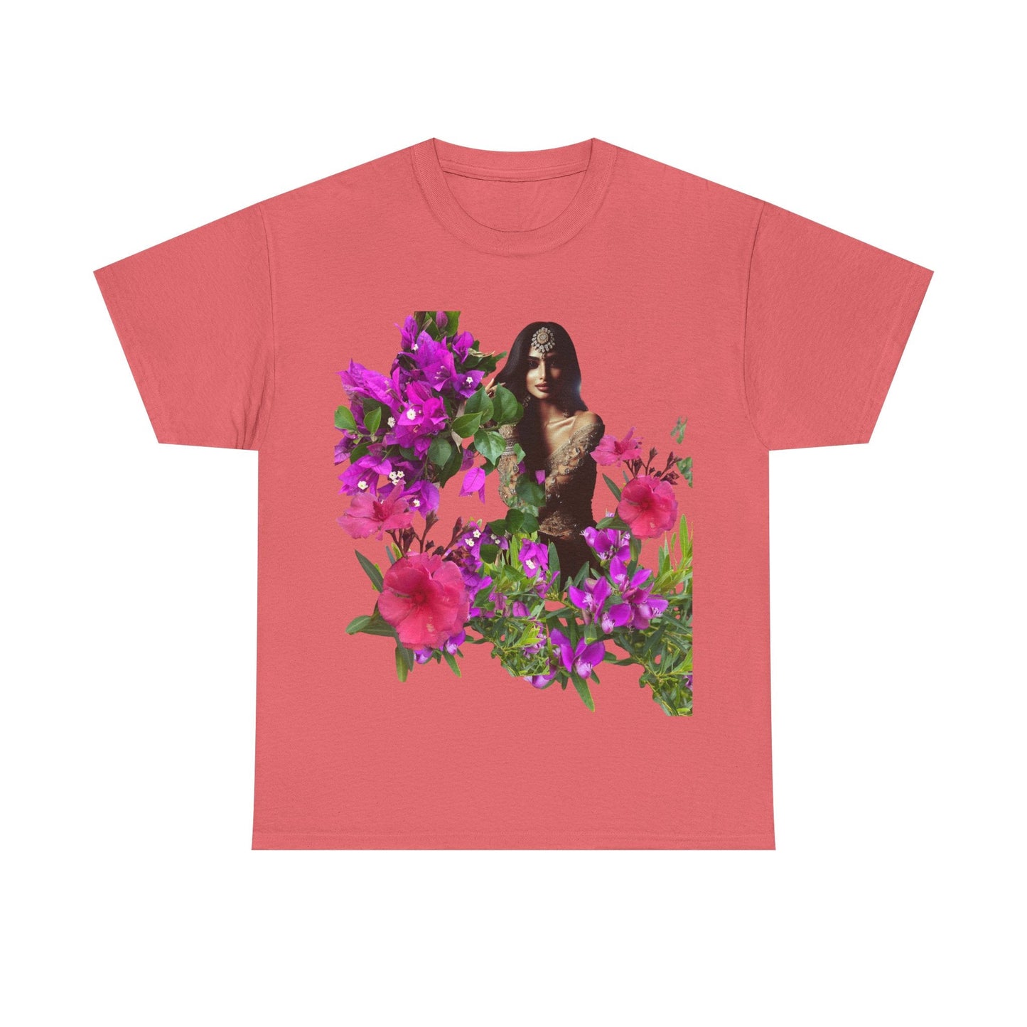 Flower Princess - Heavy Cotton Tee Coral Silk / S T-Shirt