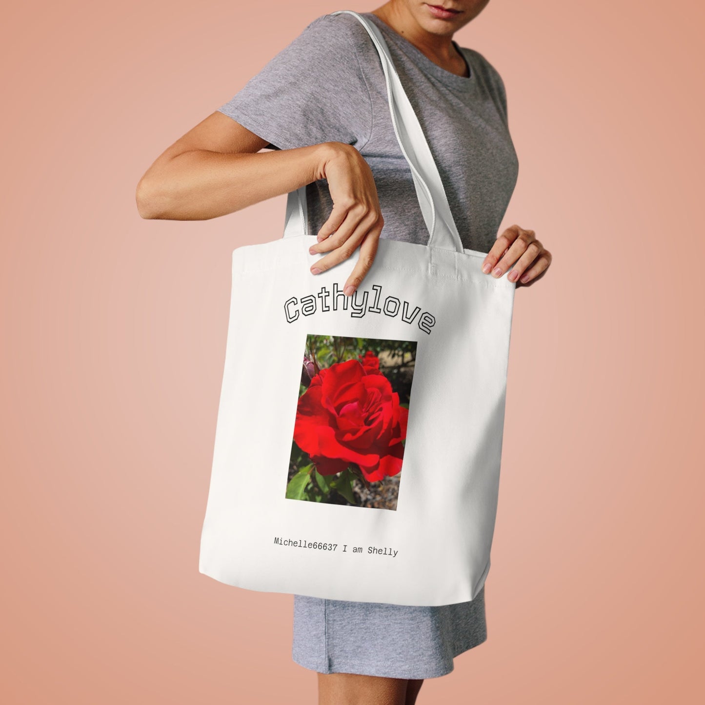 CATHYLOVE - COTTON TOTE BAGS FREE SHIPPING within Australia One size / Cream Bags
