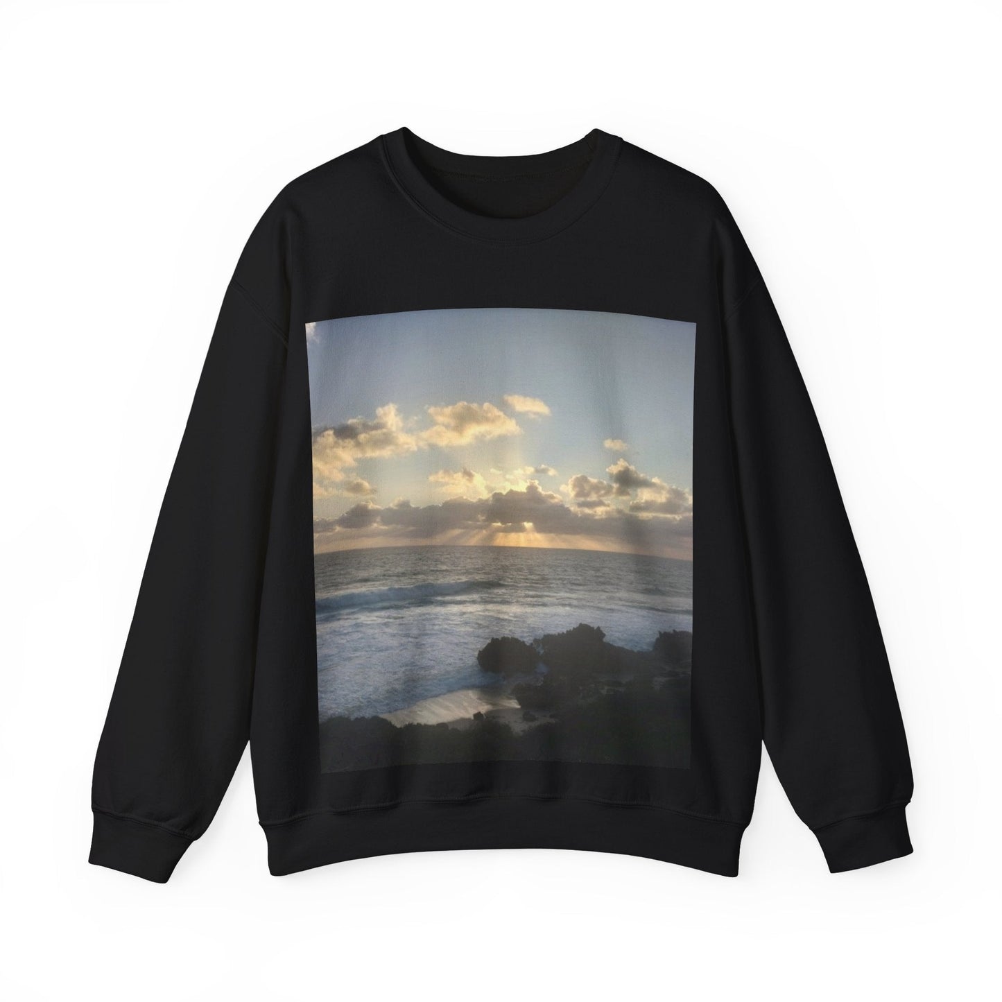 Sunset Awaken Unisex Heavy Blend™ Crewneck Sweatshirt S / Black Sweatshirt