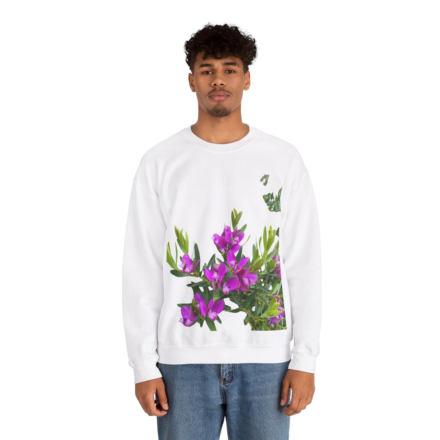 Flower Unisex Heavy Blend™ Crewneck Sweatshirt Buy 2 get 3rd 50% Off Sweatshirt