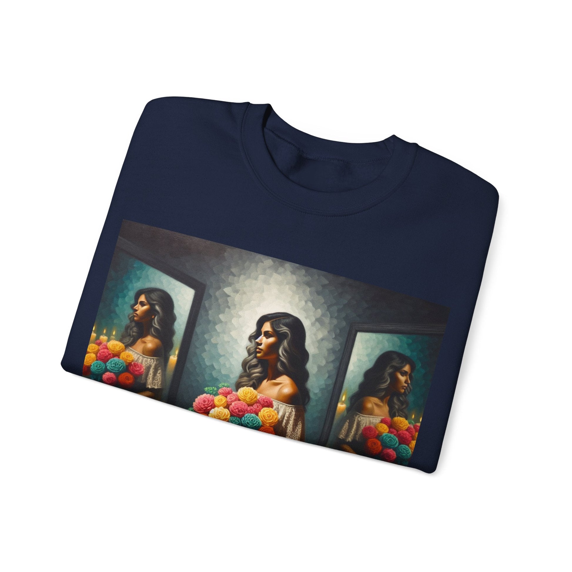 Beautiful lady Unisex Heavy Blend™ Crewneck Sweatshirt Sweatshirt