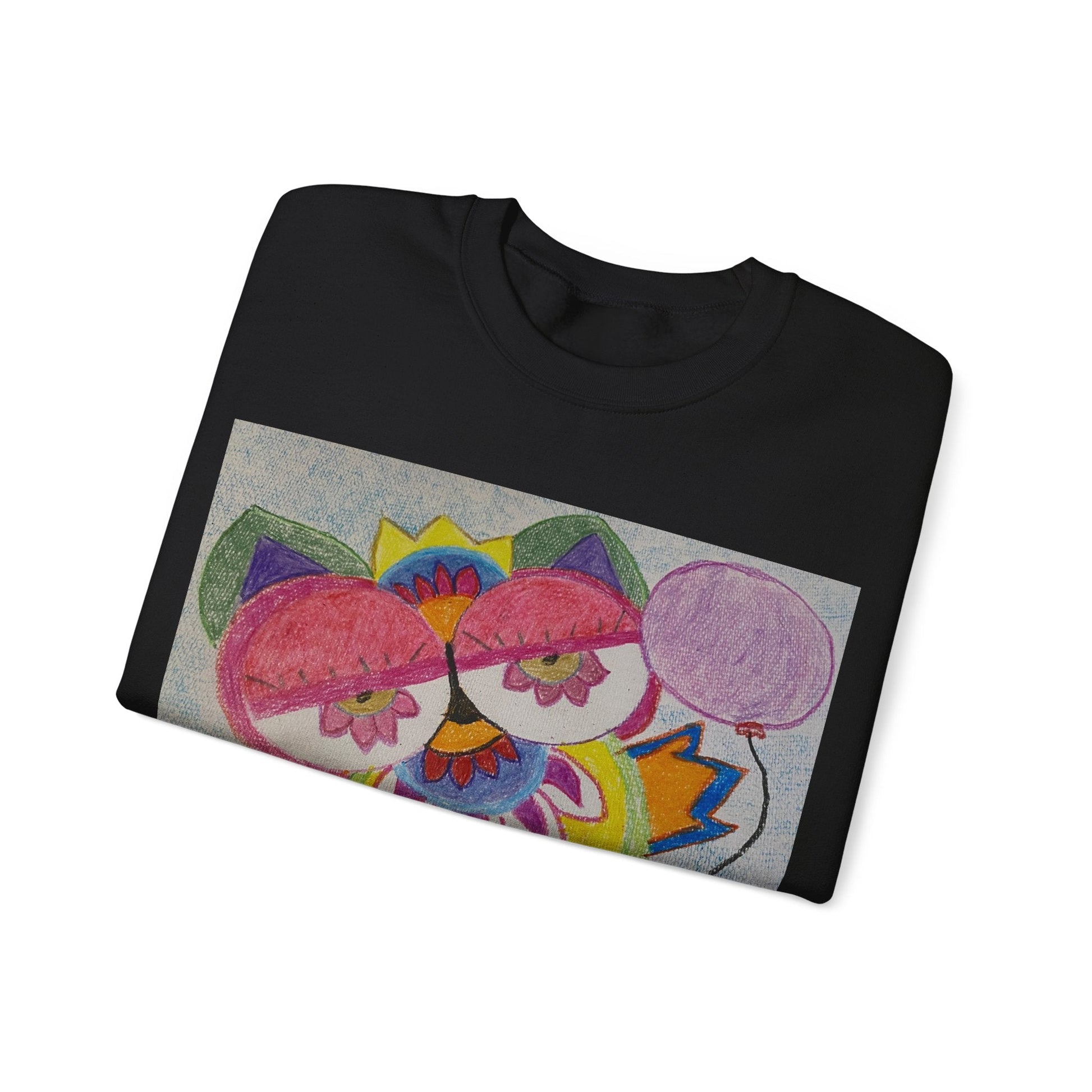 Leilli Owl design Unisex Heavy Blend™ Crewneck Sweatshirt Sweatshirt