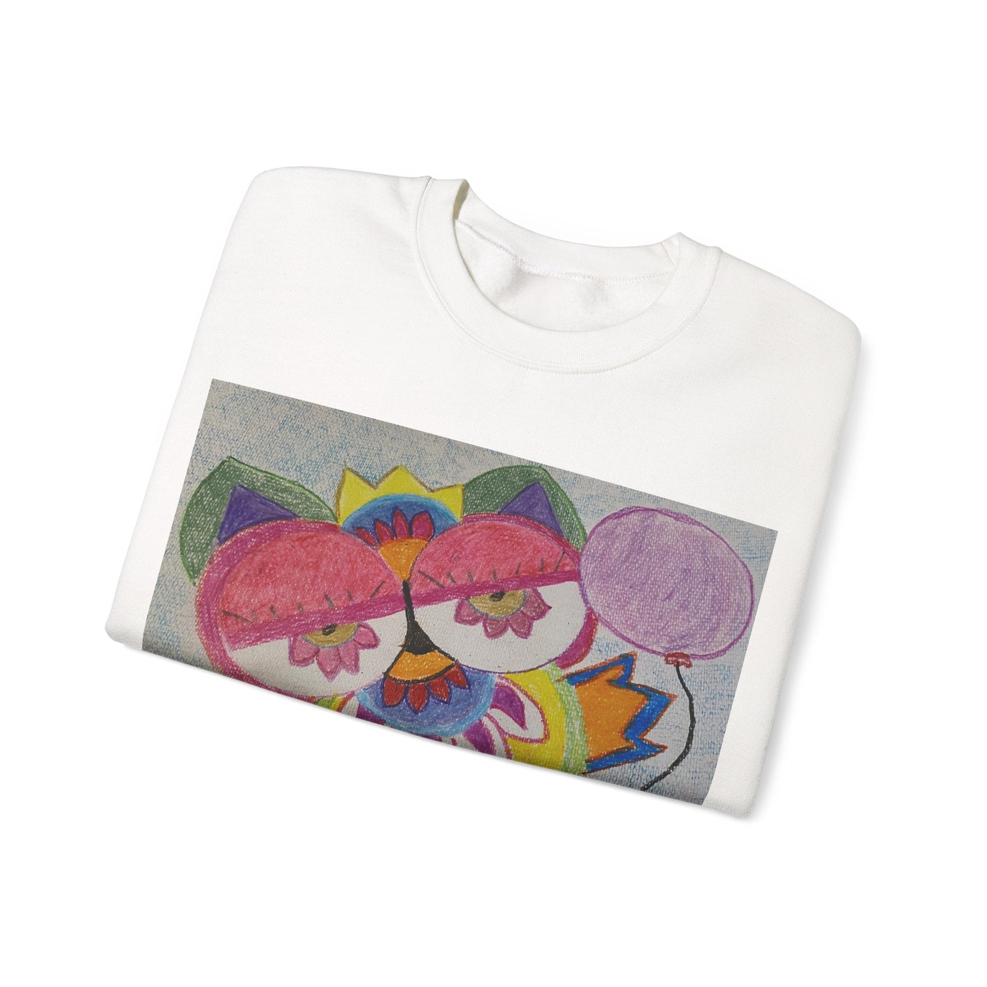 Leilli Owl design Unisex Heavy Blend™ Crewneck Sweatshirt Sweatshirt