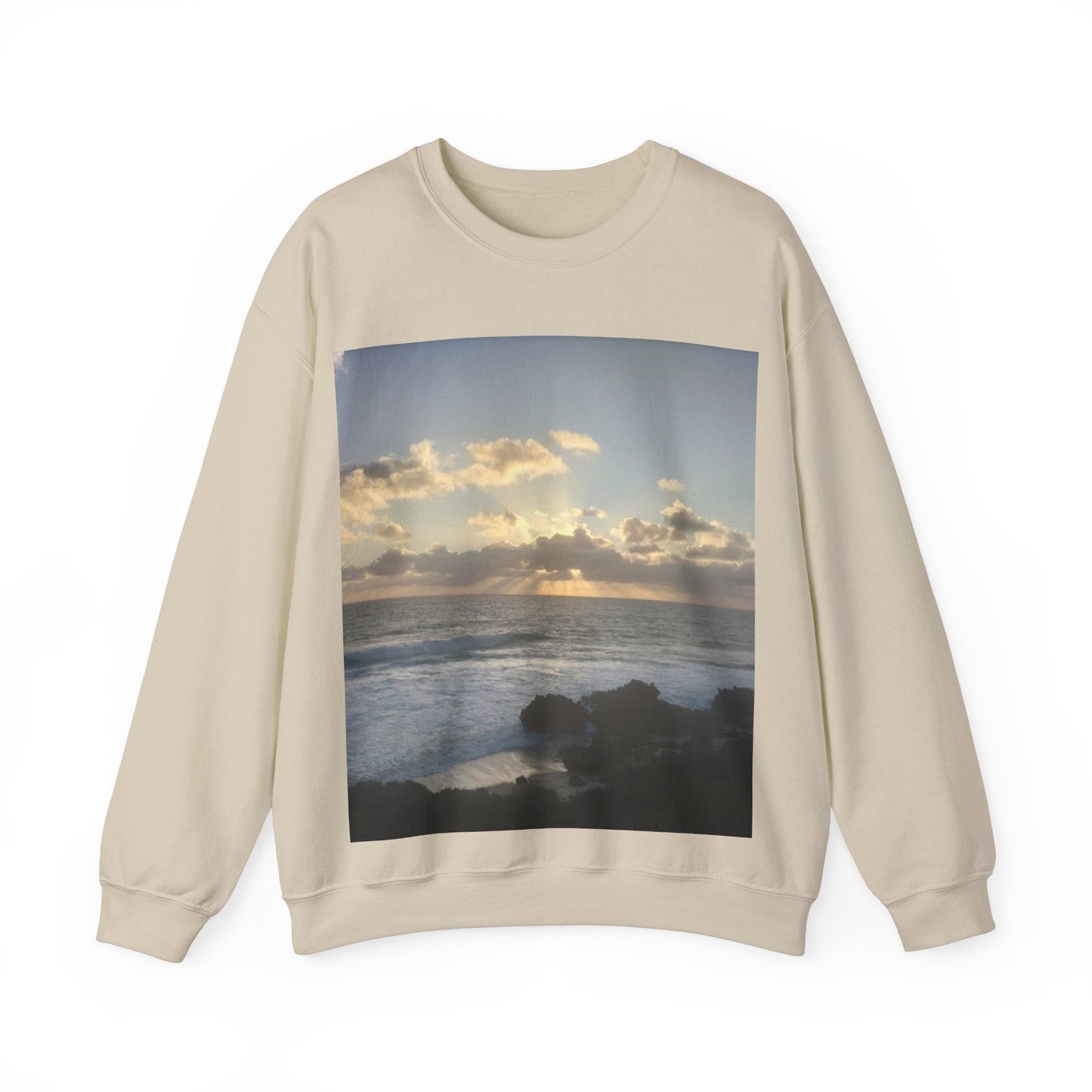 Sunset Awaken Unisex Heavy Blend™ Crewneck Sweatshirt S / Sand Sweatshirt