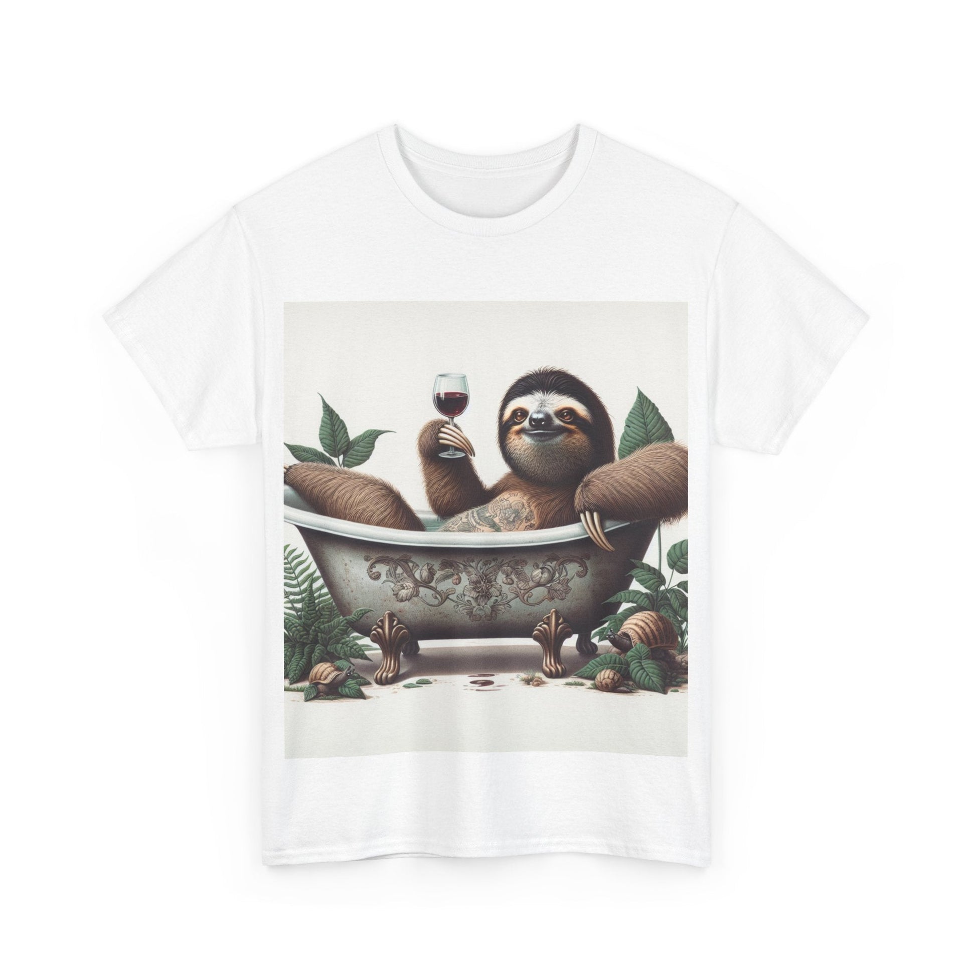 G’day Sloth Heavy Cotton Tee buy any 3 get 1 free. Free Shipping within Australia T-Shirt