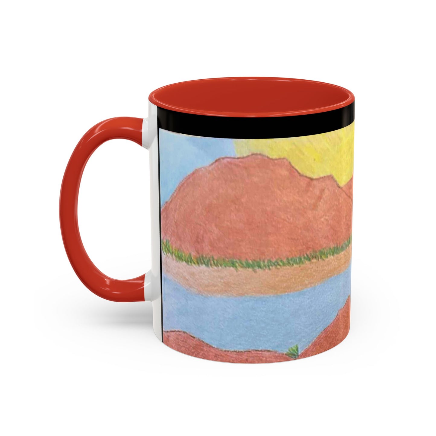 Healing With Art Therapy  Accent Coffee Mug (11, 15oz)
