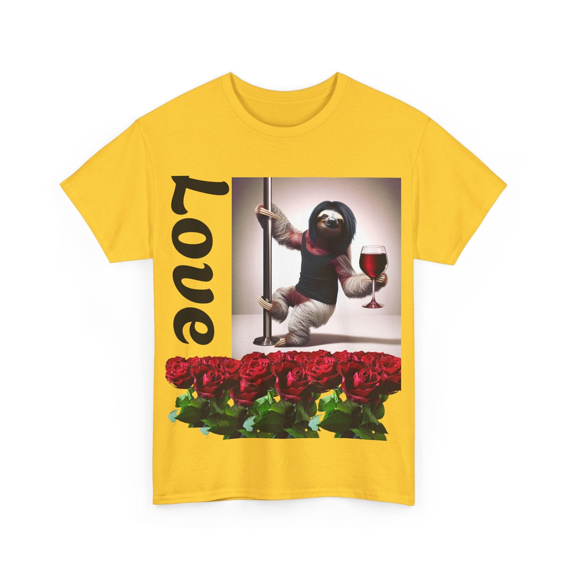 Love Sloth Heavy Cotton Tee T-Shirt