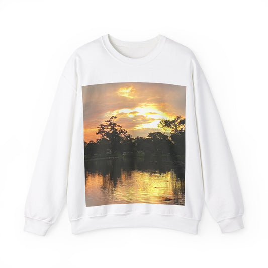 Sunset Blessing Unisex Heavy Blend™ Crewneck Sweatshirt S / White Sweatshirt